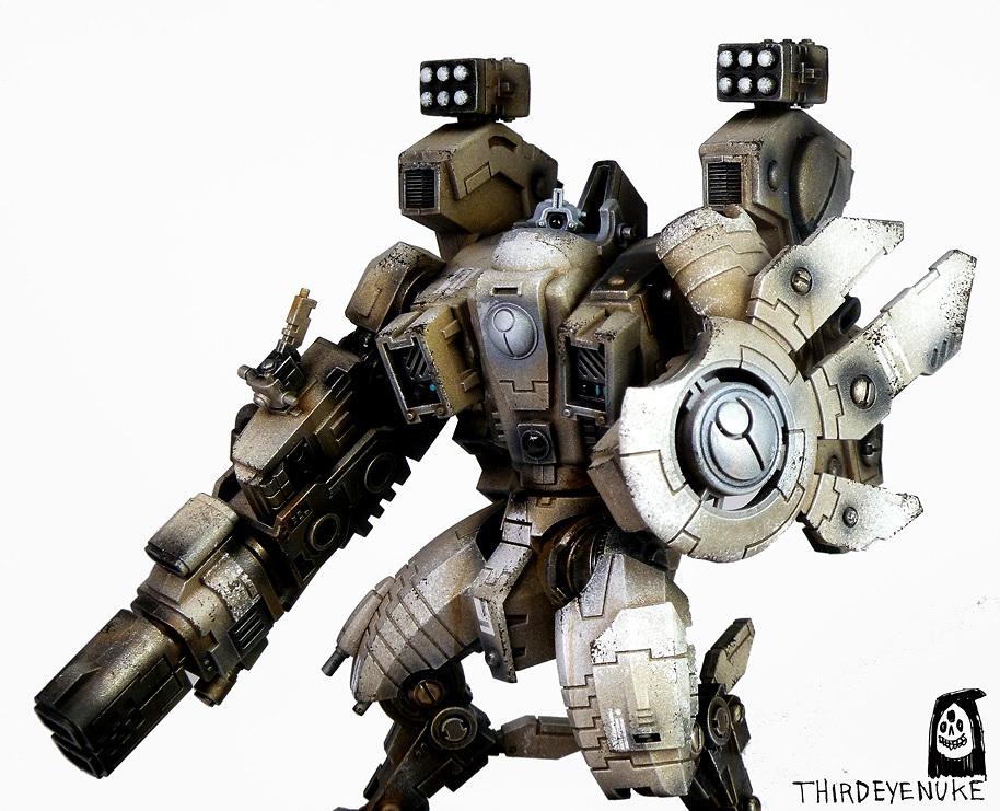 Battlesuit, Empire, Riptide, Tau, Thirdeyenuke, Warhammer 40,000, Warhammer Fantasy, Xv104