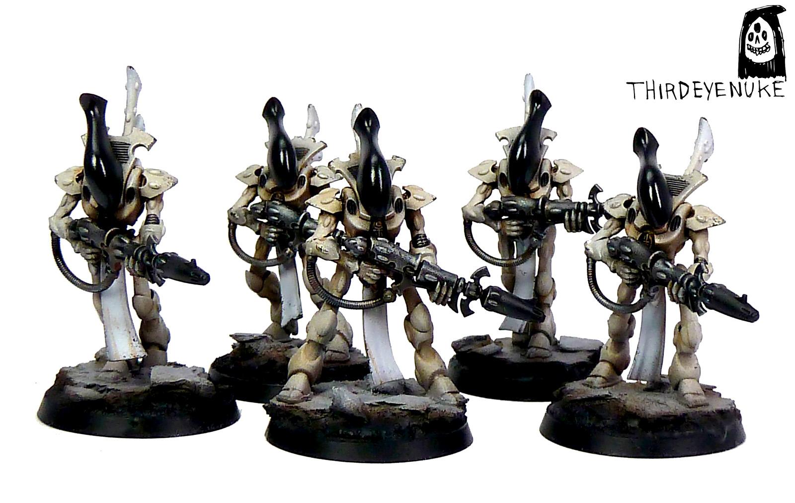 Eldar, Pro-painted, Thirdeyenuke, Warhammer 40,000, Warhammer Fantasy, Wraithguard