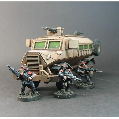 Apc, Armored Car, Cardstock, Civilian, Laser Cut Card, Mrap, South Africa, Truck