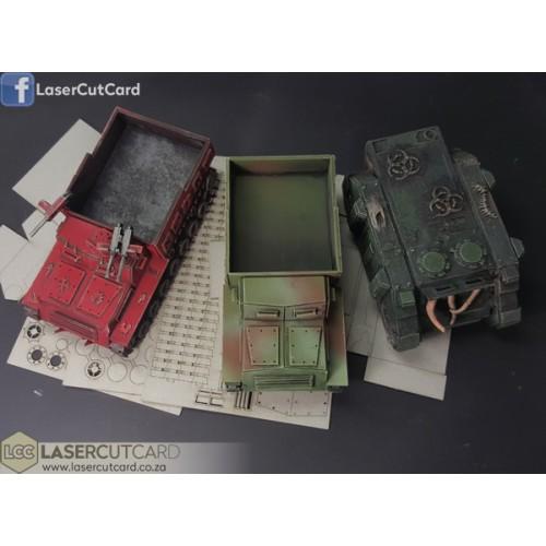 Armored Car, Cardstock, Civilian, Japanese, Laser Cut Card, Truck, World War 2