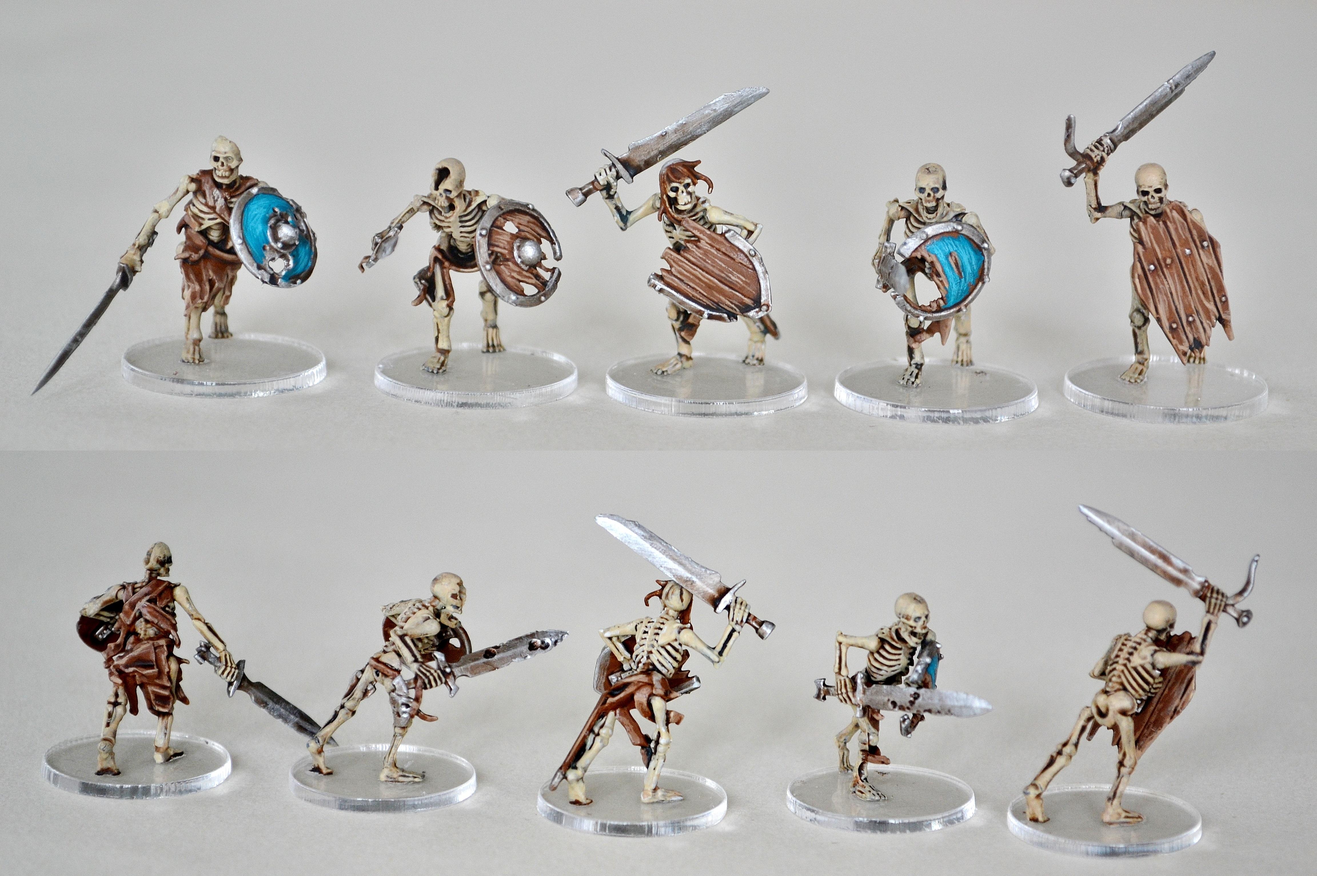 The finished unarmoured skellies