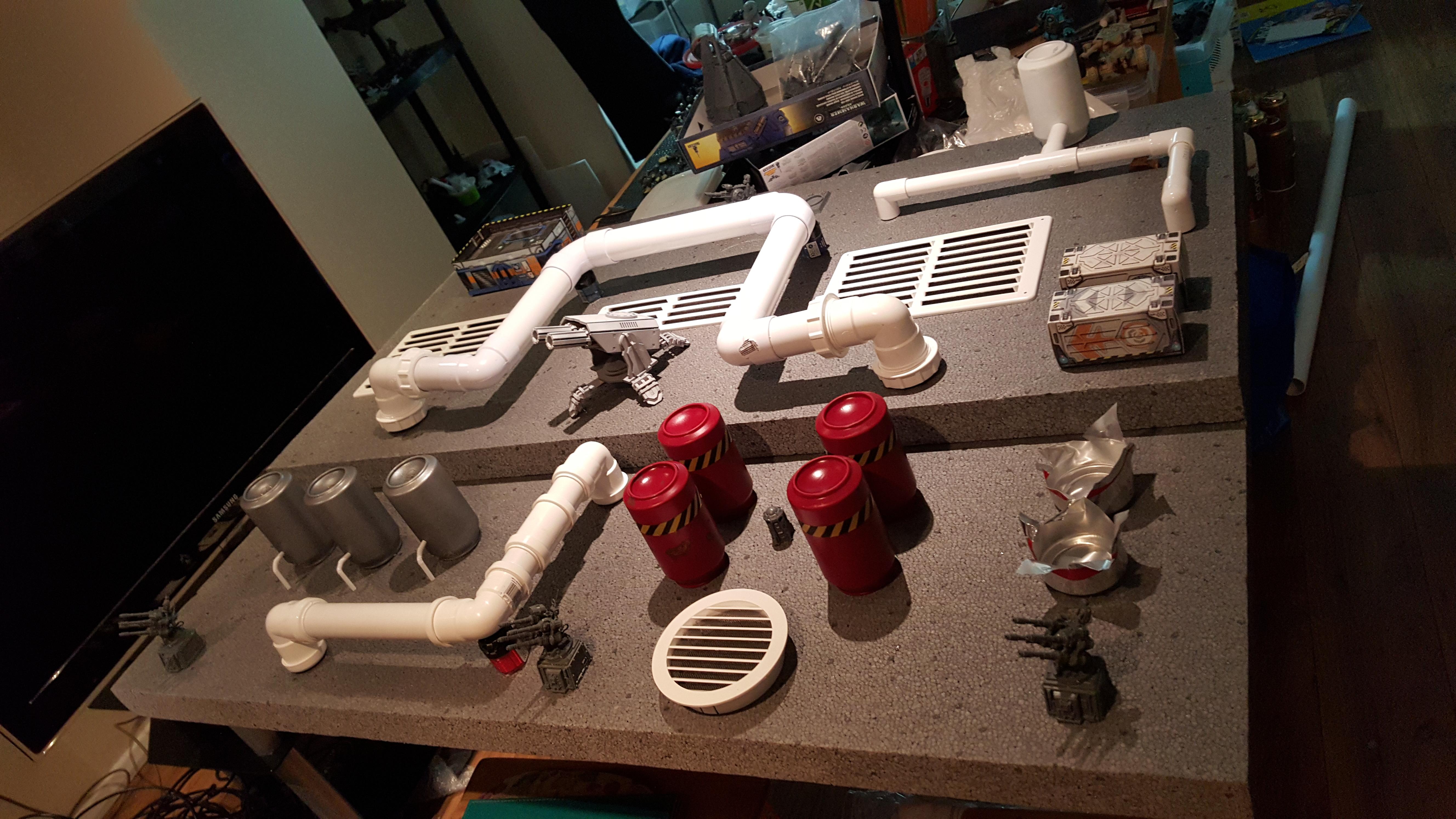 Industrial, Pipes, Spaceship, Terrain