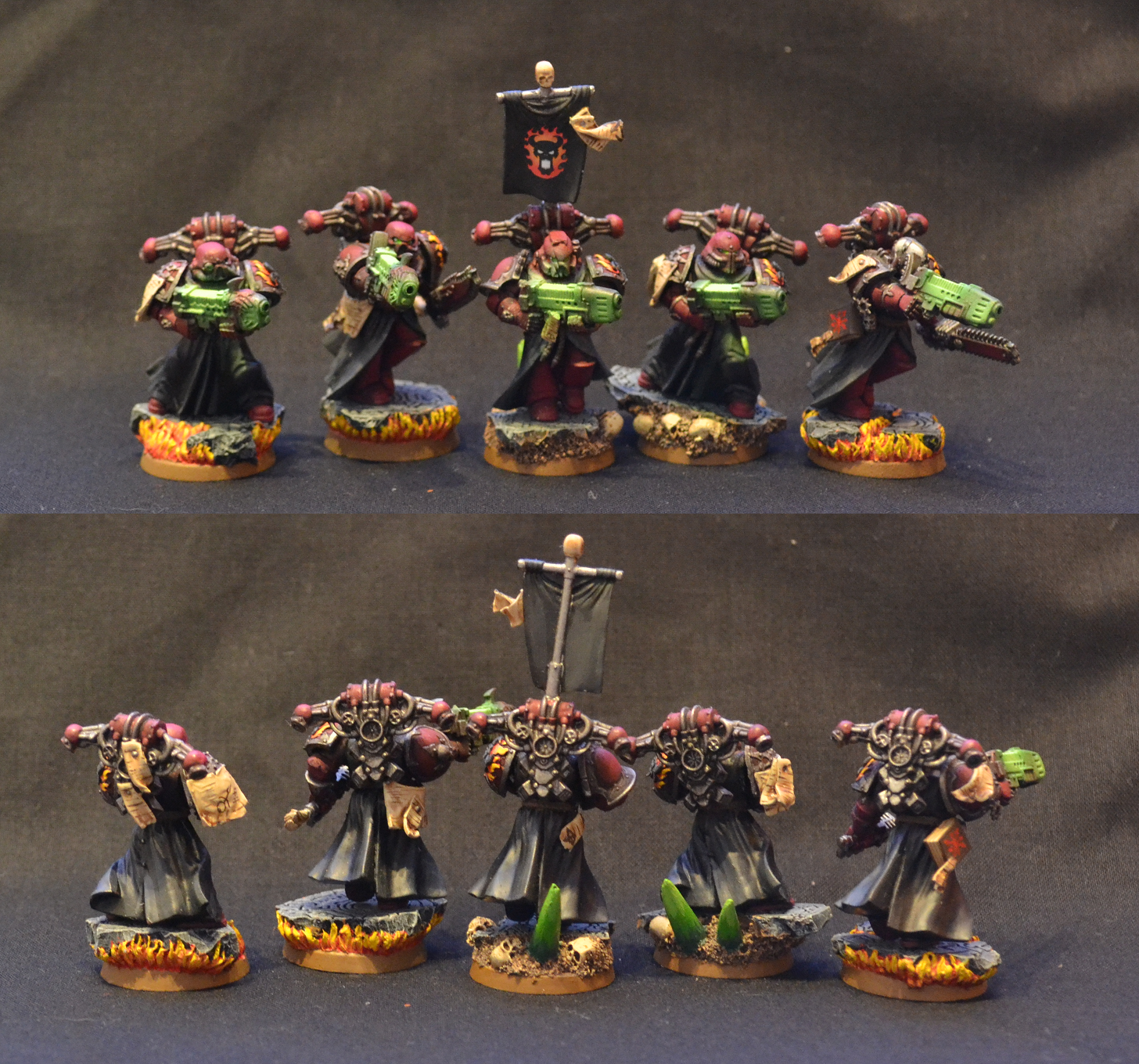 Chaos, Chaos Space Marines, Chosen, Plasma, Warhammer 40,000, Word Bearers