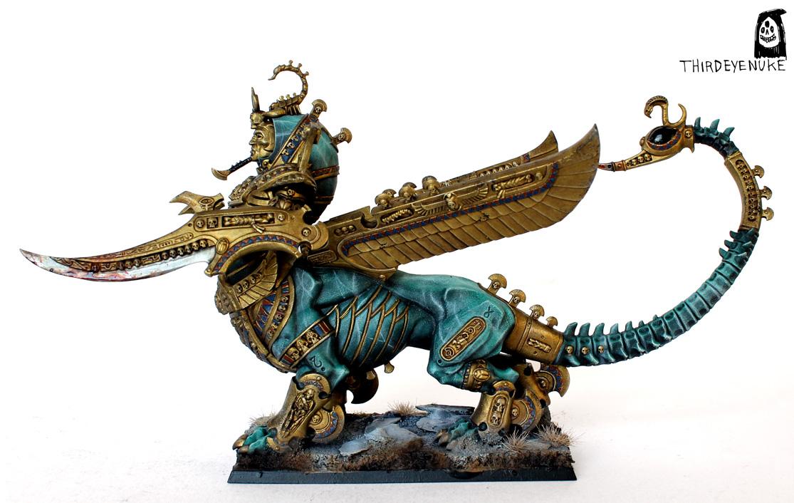 Necrosphinx, Thirdeyenuke, Tomb Kings, Warhammer Fantasy