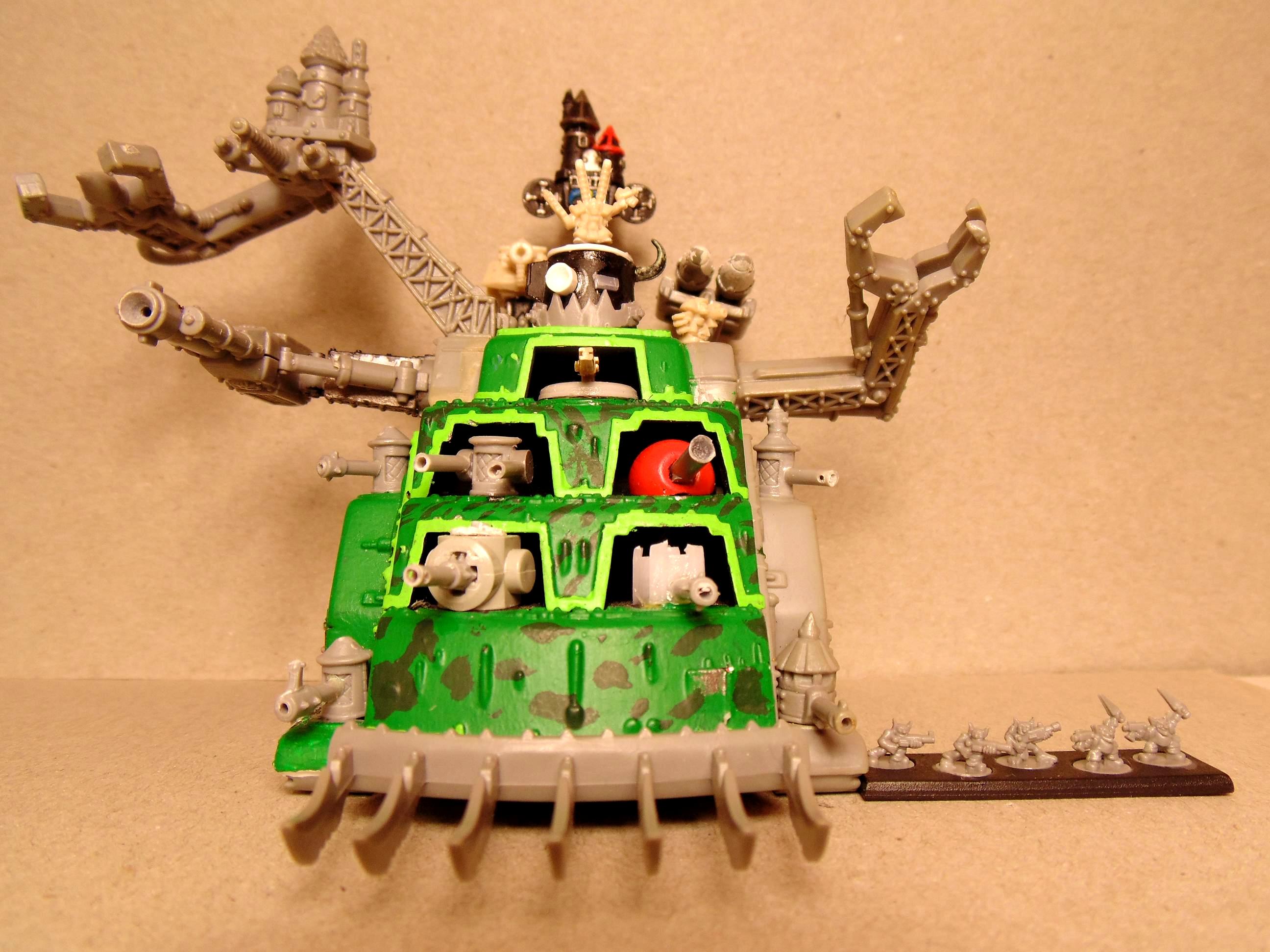 6mm, Army, Comparison, Conversion, Epic, Gargant, Green, Mob, Nob, Oldhammer, Orks, Scratch, Scratch Build, Size, Stampfa, Stompa, Superstompa, Titan, Waaagh, Warhammer 40,000