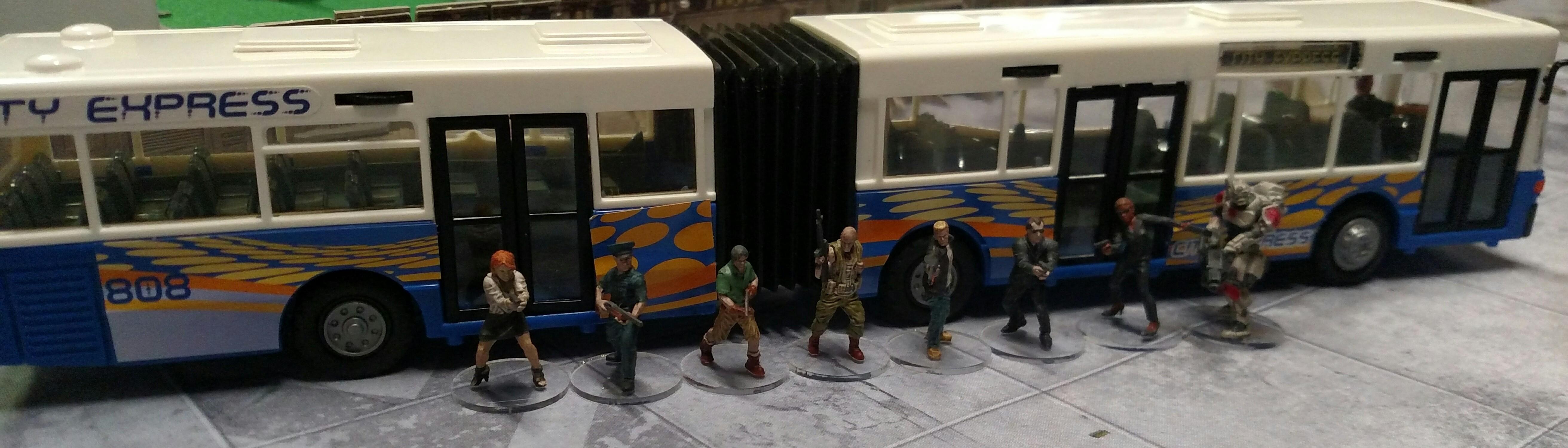 Bus, Modern, Survivors, Zombie