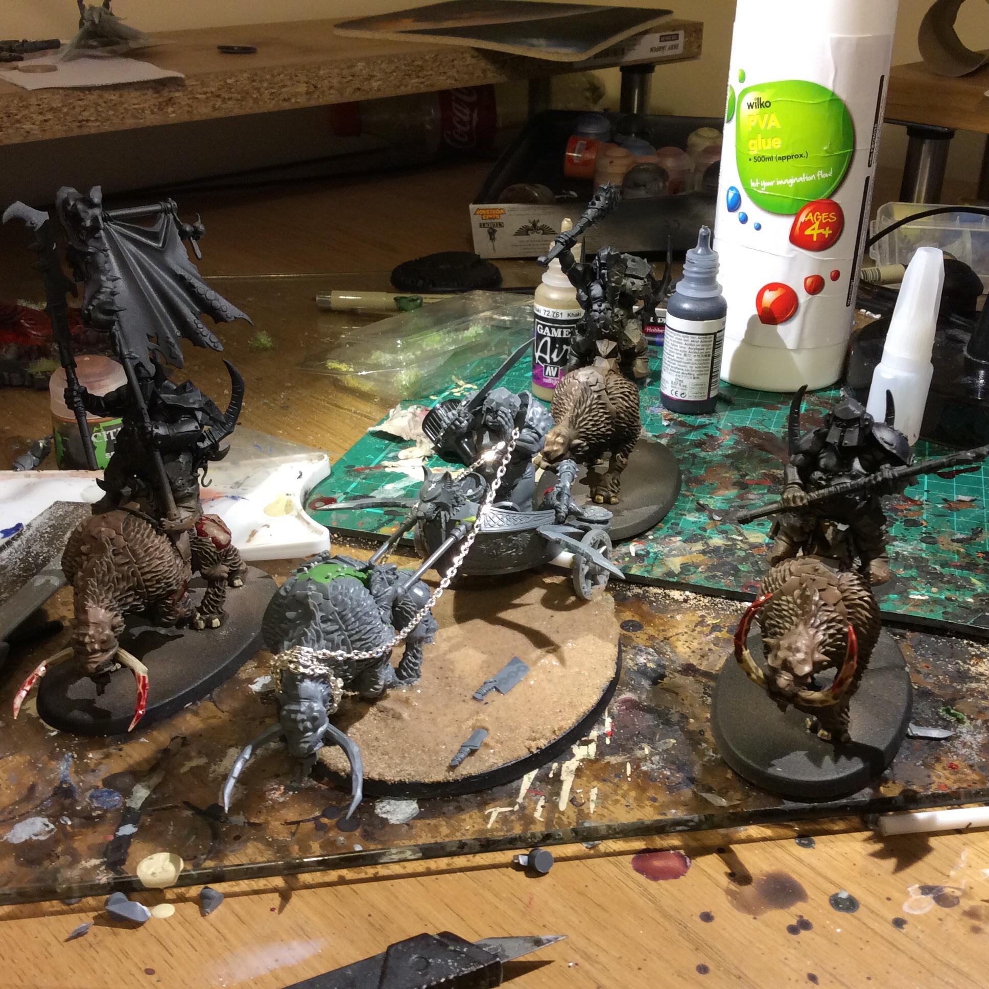 Ogre Mournfang Chariot
