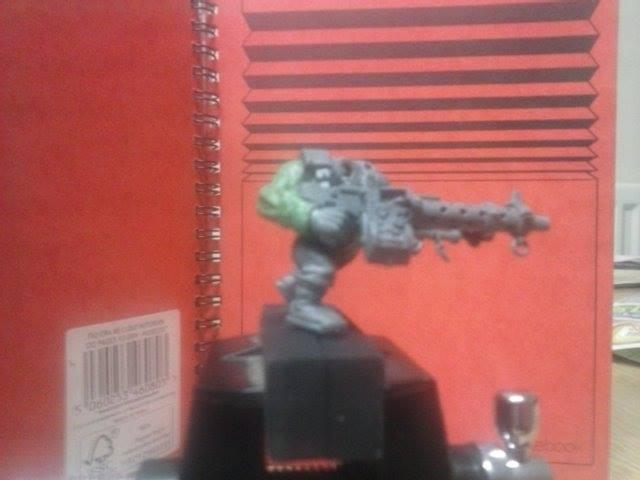 one arm initial green stuff complete needs smoothing and rips