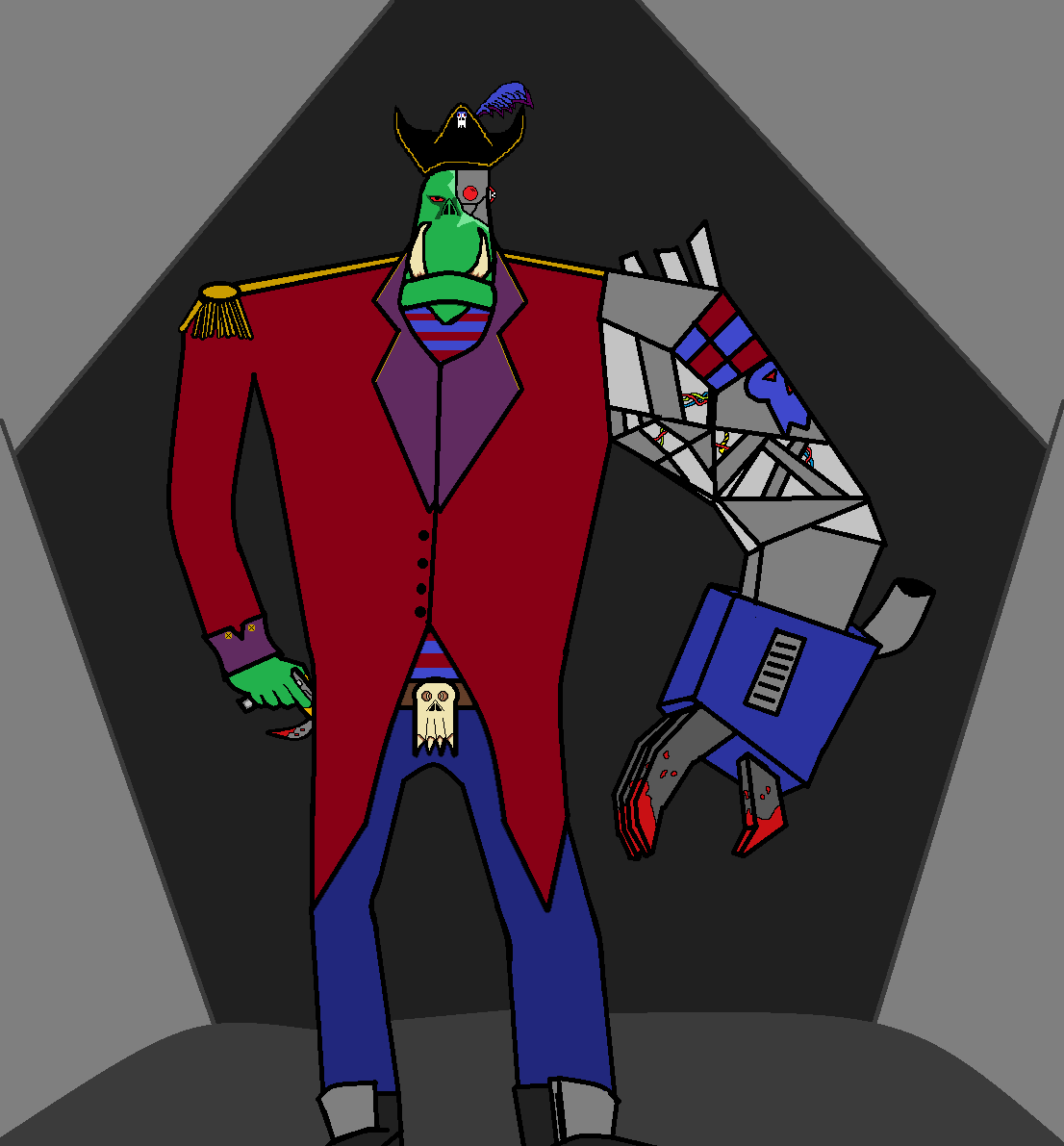 Kaptain Manslaughta, Kaptain Manslaughta (selfportrait)