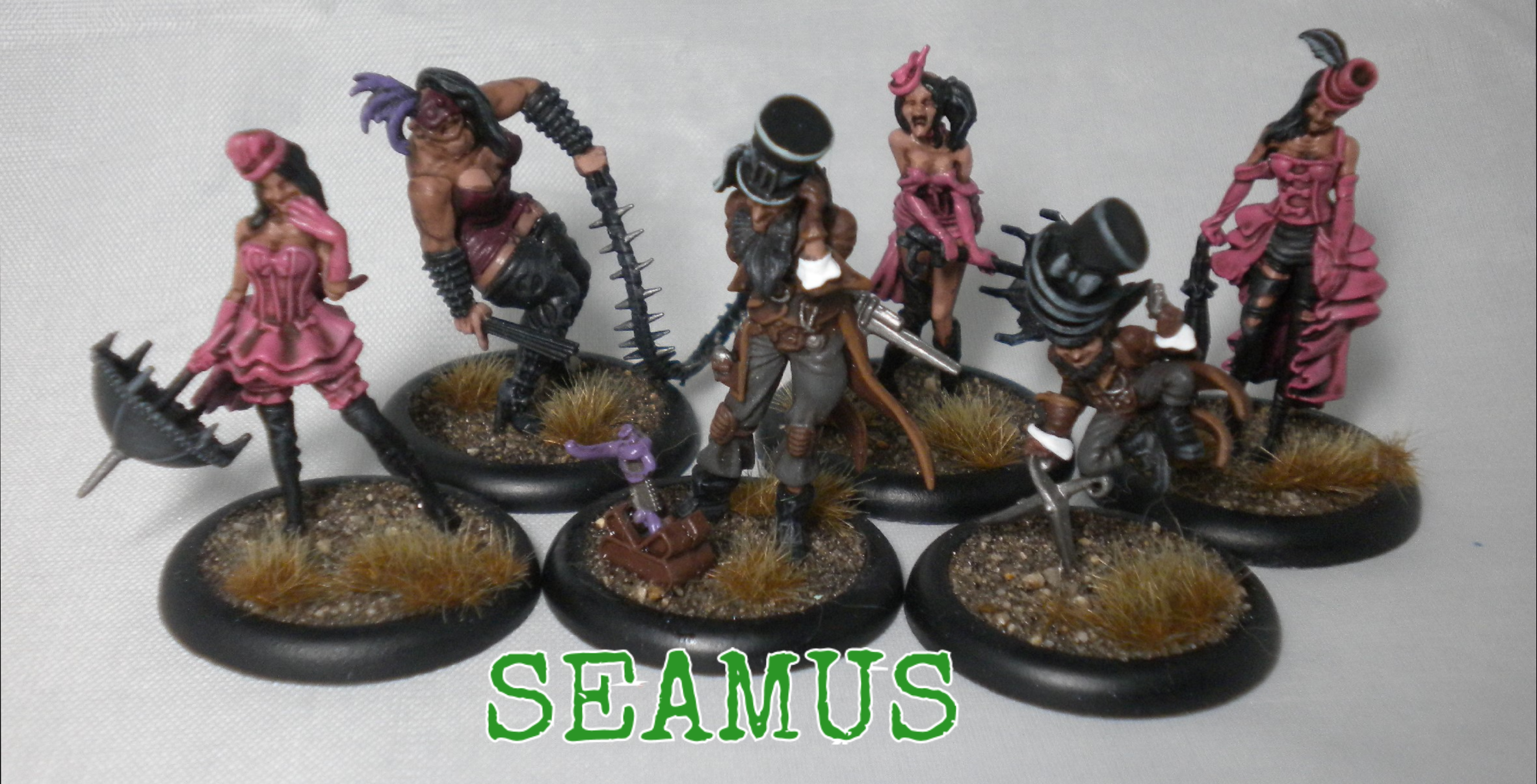 Belle, Crew, Crews, Hooker, Madam, Malifaux, Master, Ressurectionists, Rezzer, Seamus, Sybelle, Undead