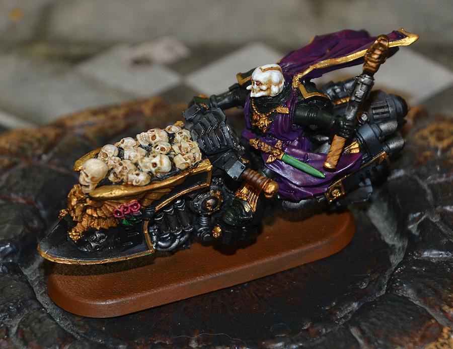 Bike, Chaplain, Mantis Warriors, Space Marines, Warhammer 40,000, Work In Progress