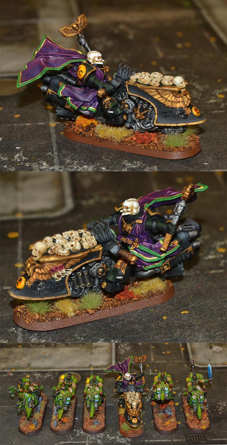 Bike, Chaplain, Mantis Warriors, Space Marines, Warhammer 40,000
