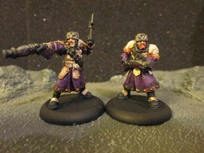 Khador Winter Guard Officer and trooper