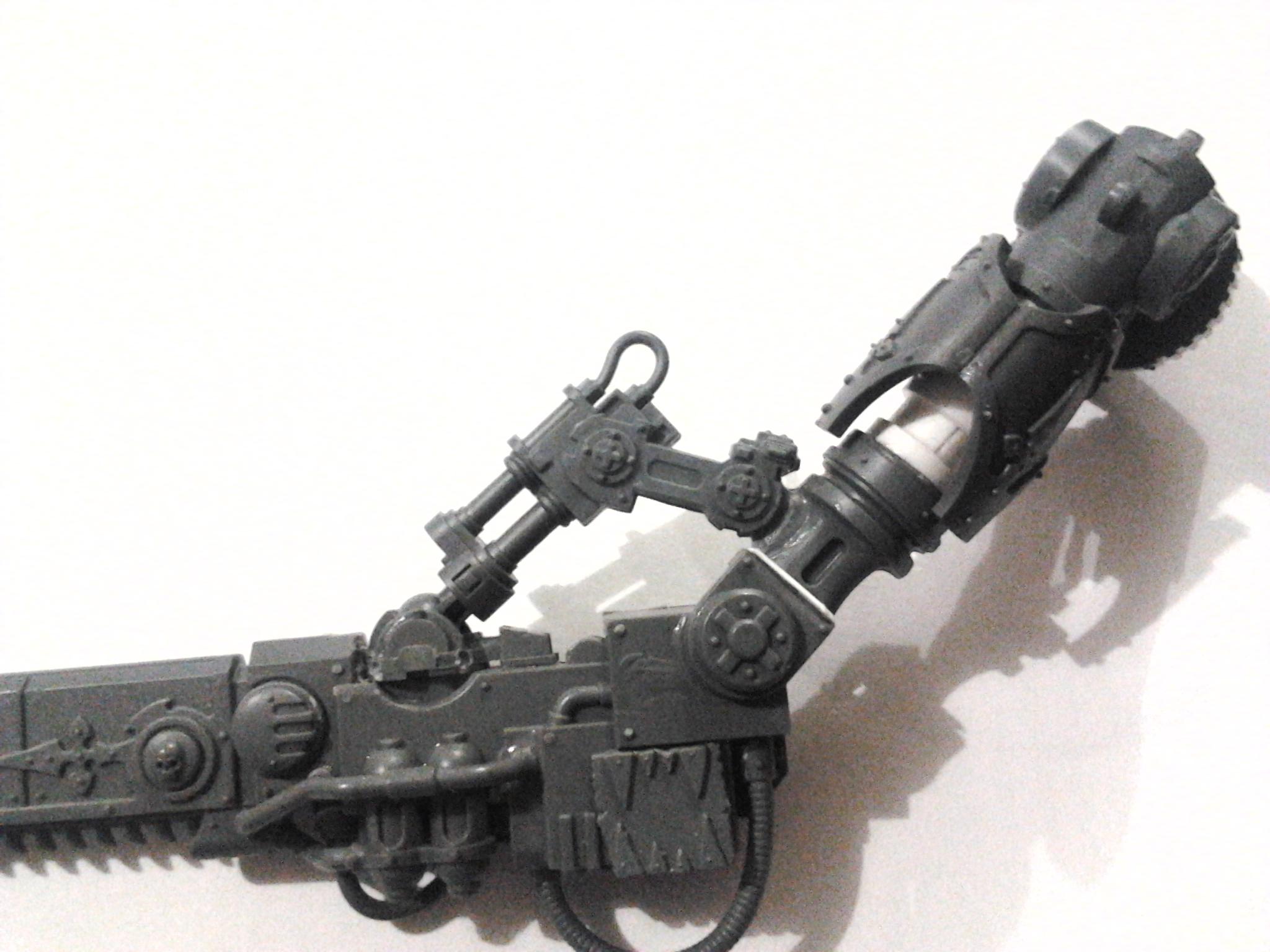 Extension and rearticulation of the chainsword arm