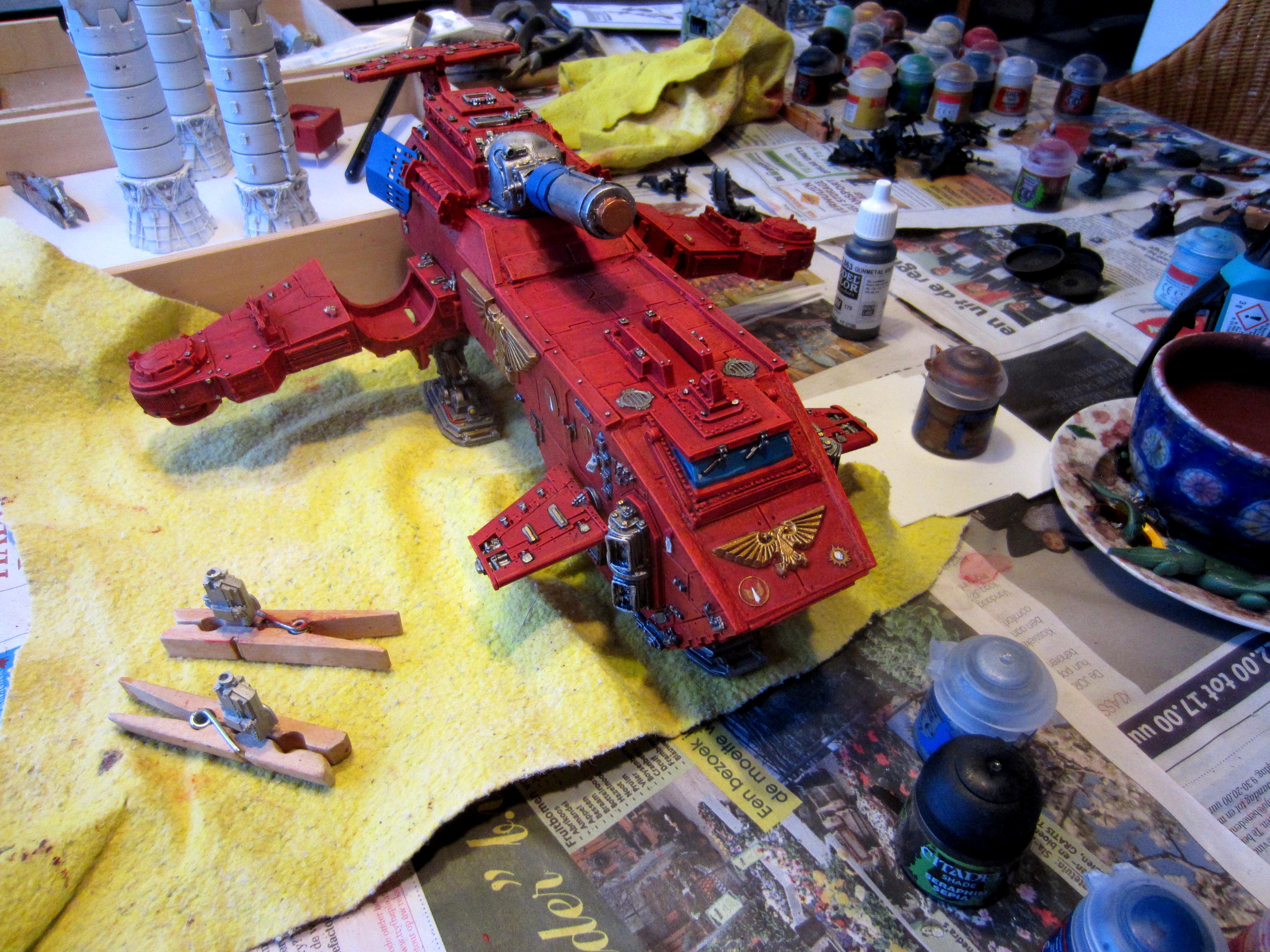 Blood Angels, Metal, Out Of Production, Space Marines, Thunderhawk, Work In Progress