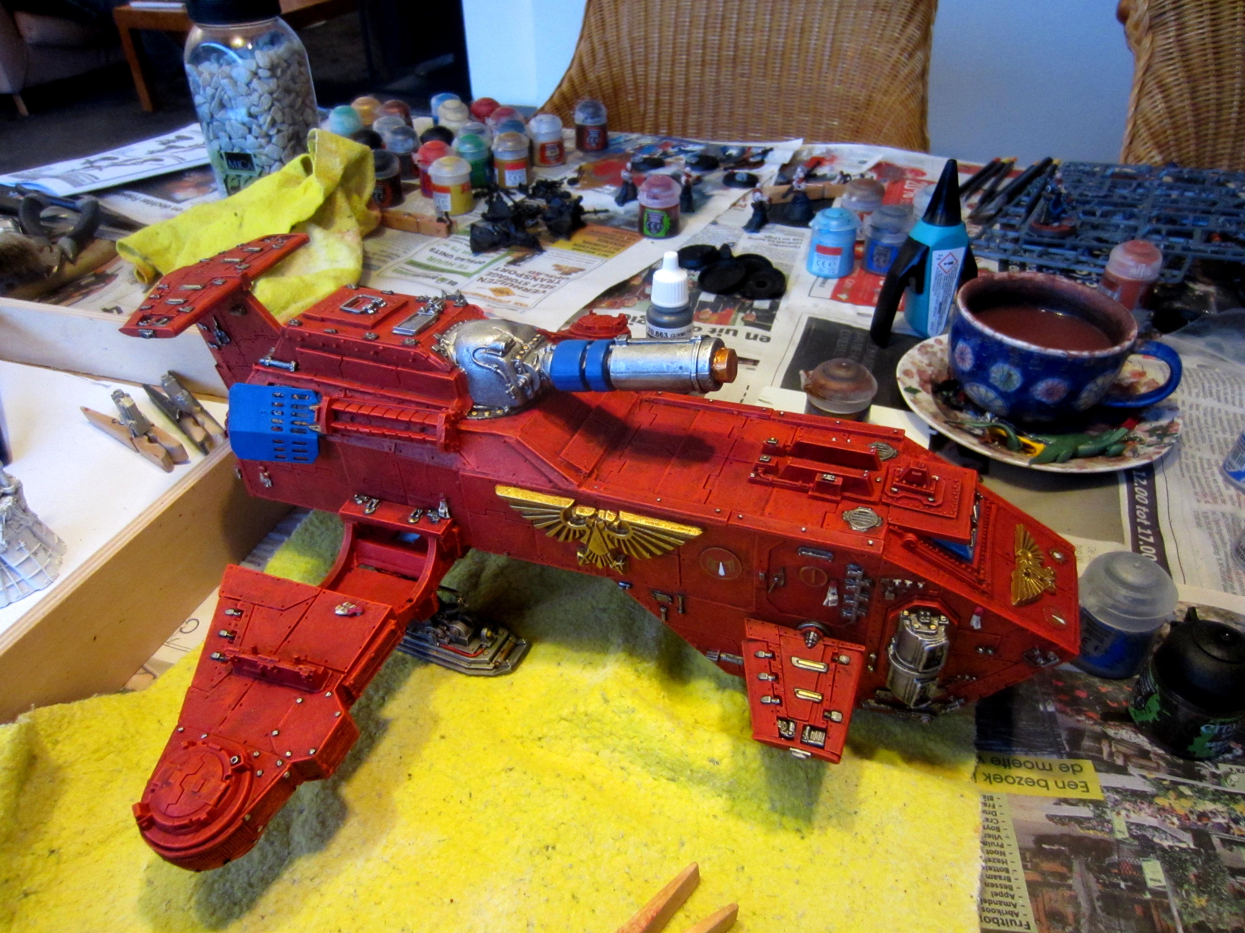 Blood Angels, Metal, Out Of Production, Space Marines, Thunderhawk, Work In Progress