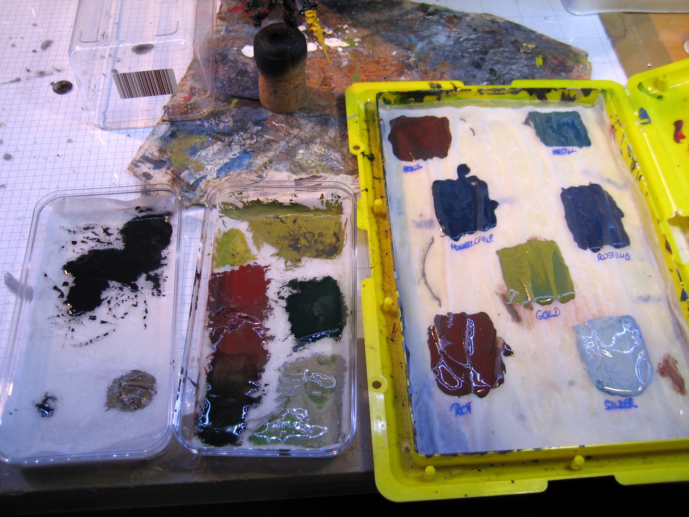 Desaturated wet palette