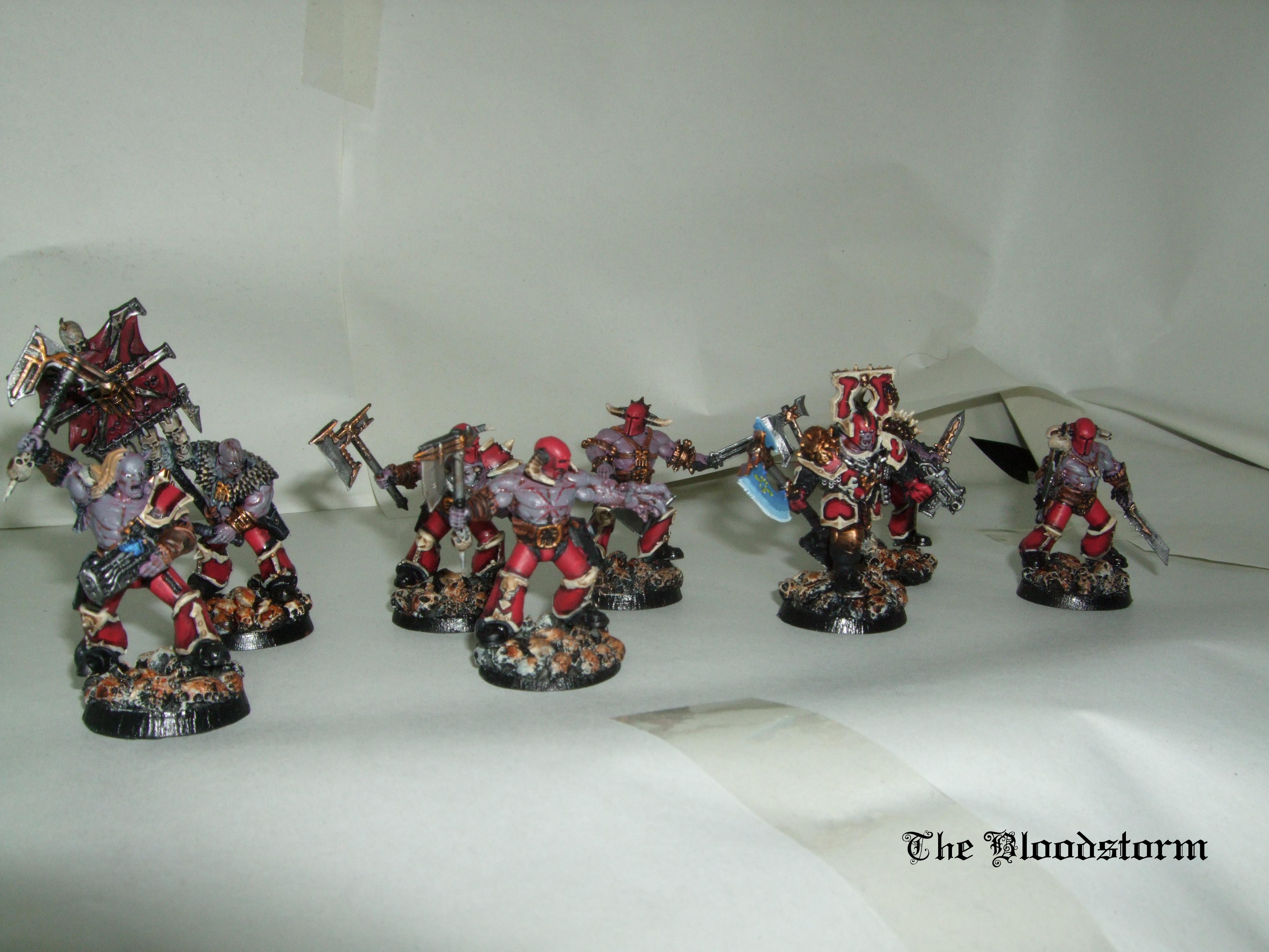 Berserkers, Chaos Space Marines, Khorne, Kitbash, Warhammer 40,000