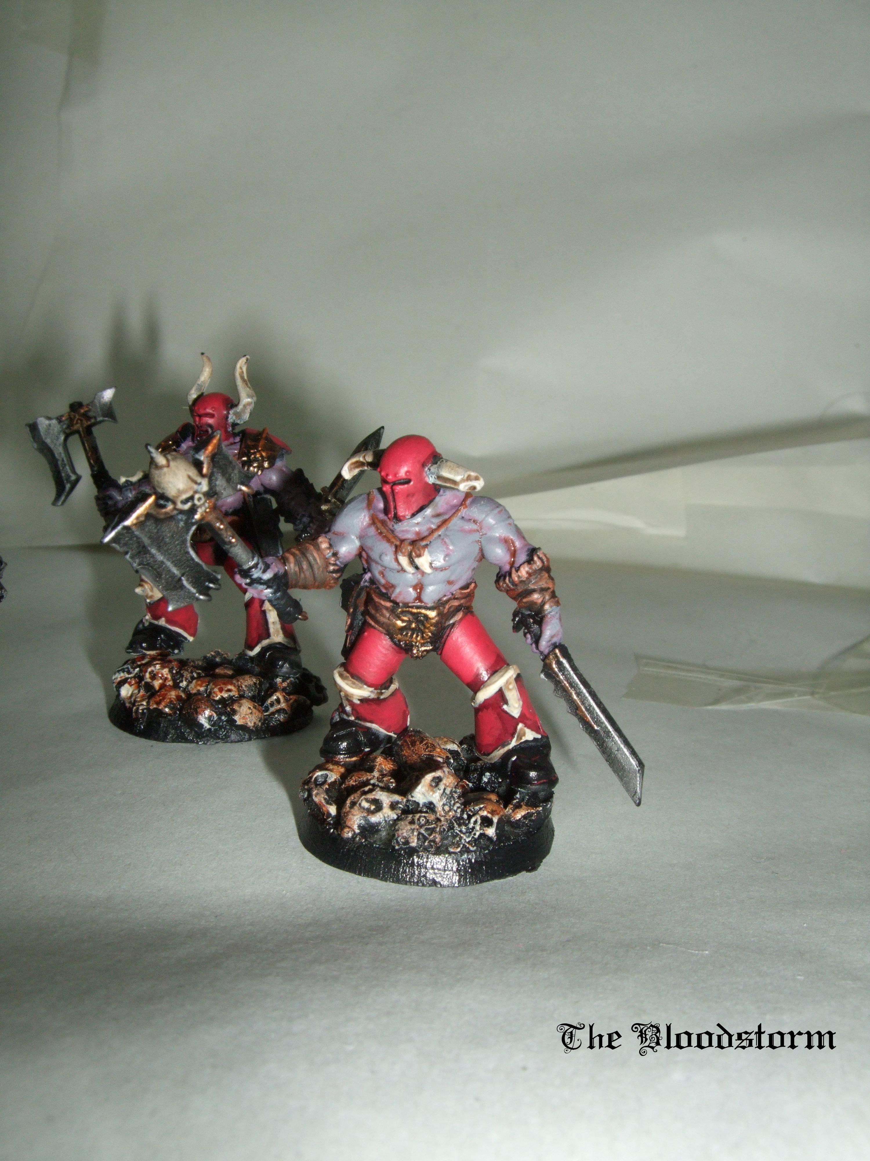 Berserkers, Chaos Space Marines, Khorne, Kitbash, Warhammer 40,000