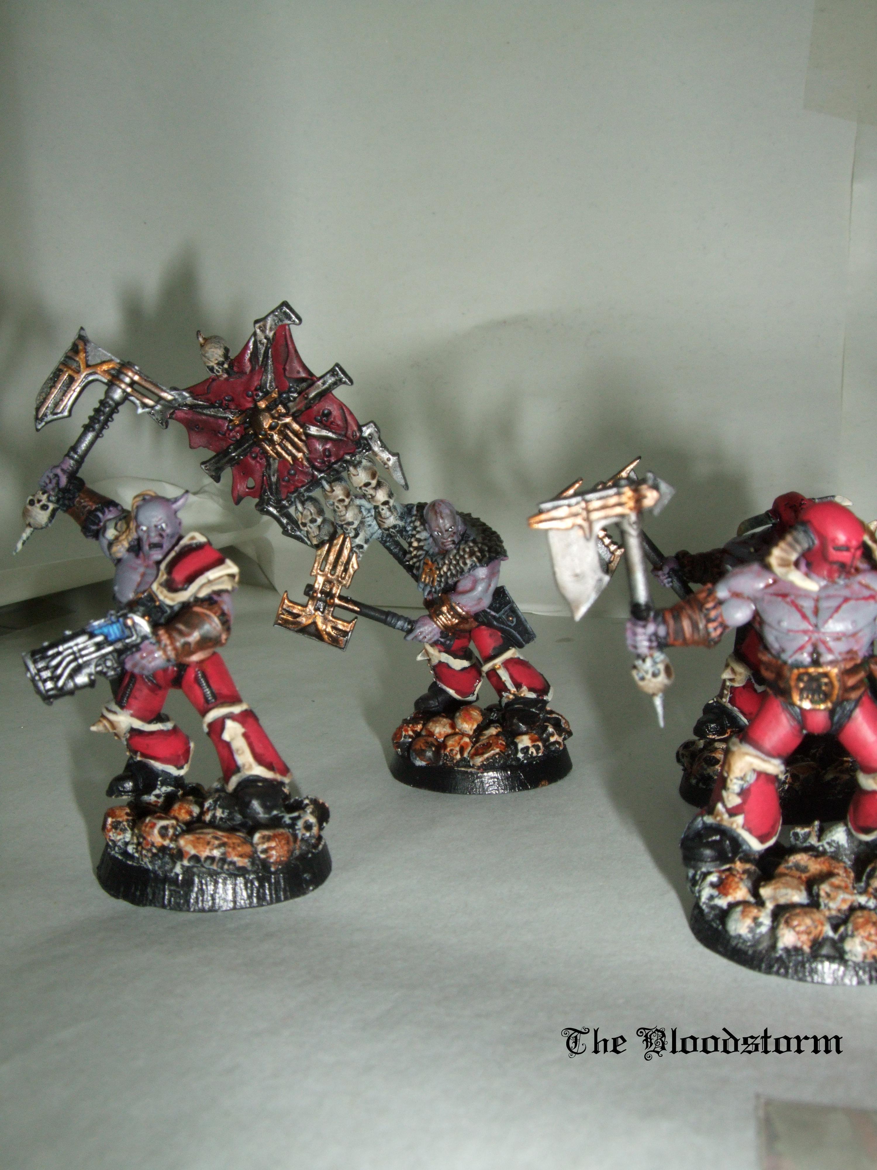 Berserkers, Chaos Space Marines, Khorne, Kitbash, Warhammer 40,000
