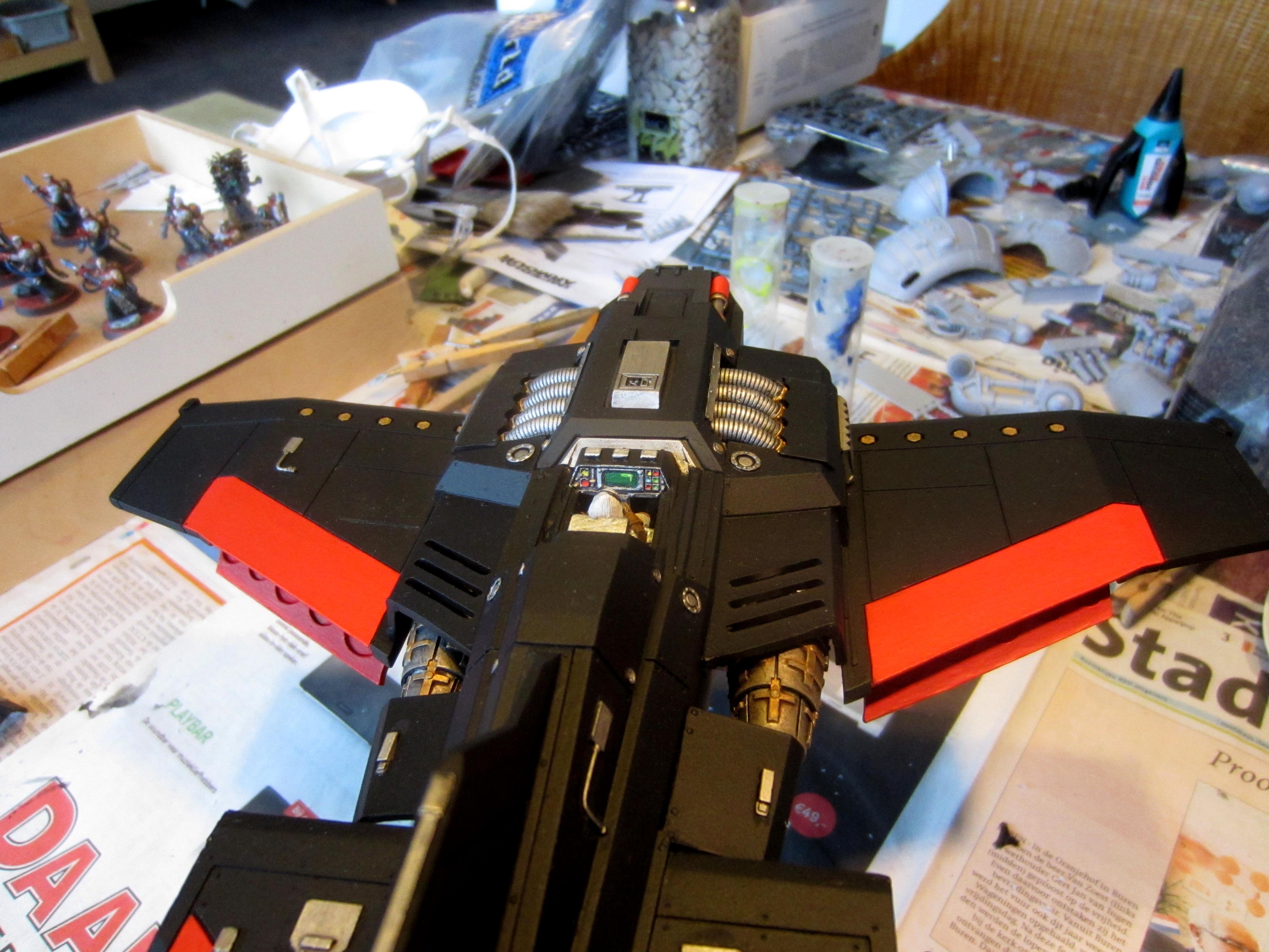 Adepta Sororitas, Flyer, Forge World, Resin, Sisters Of Battle, Thunderbolt, Work In Progress