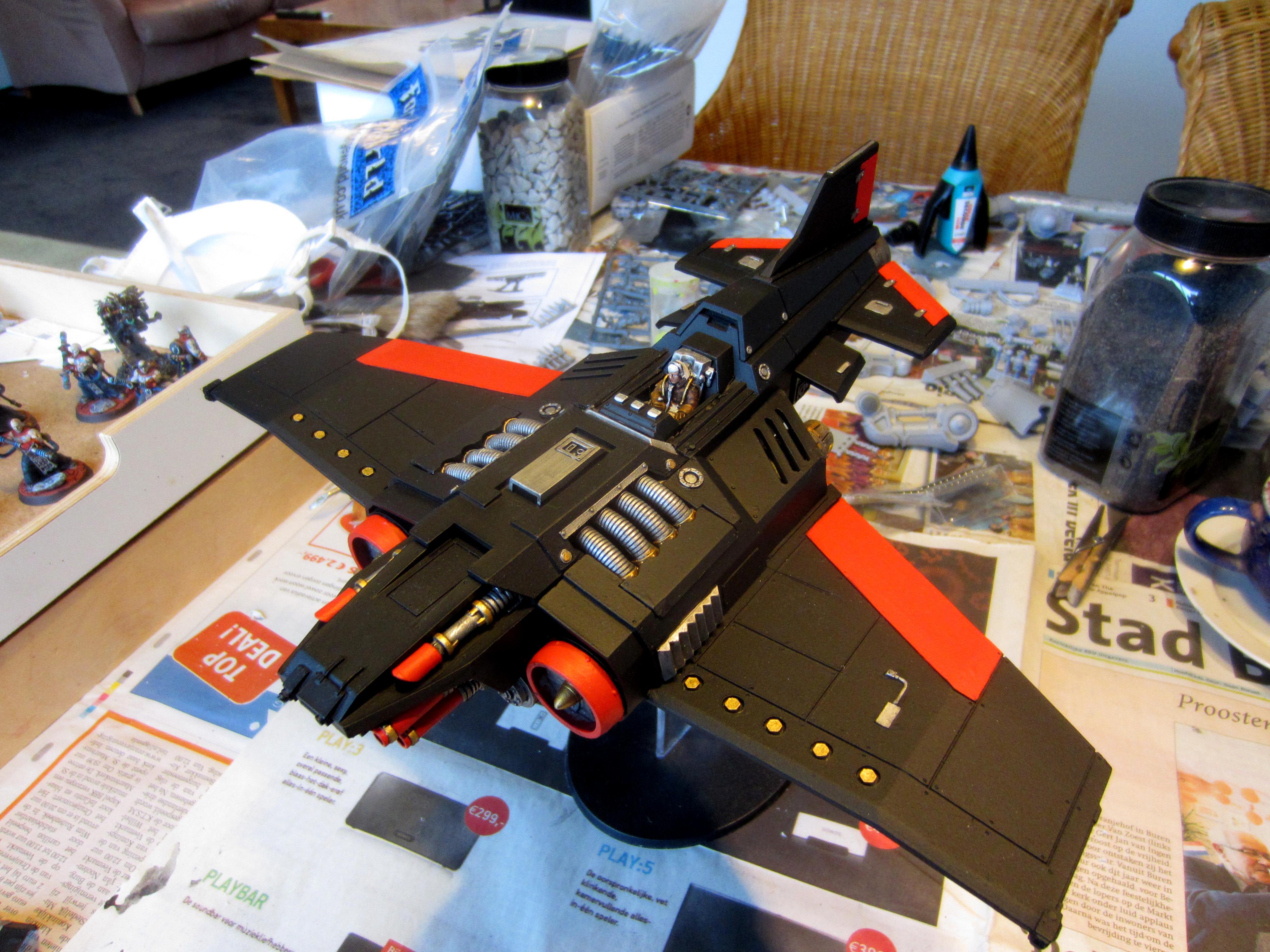 Adepta Sororitas, Flyer, Forge World, Resin, Sisters Of Battle, Thunderbolt, Work In Progress