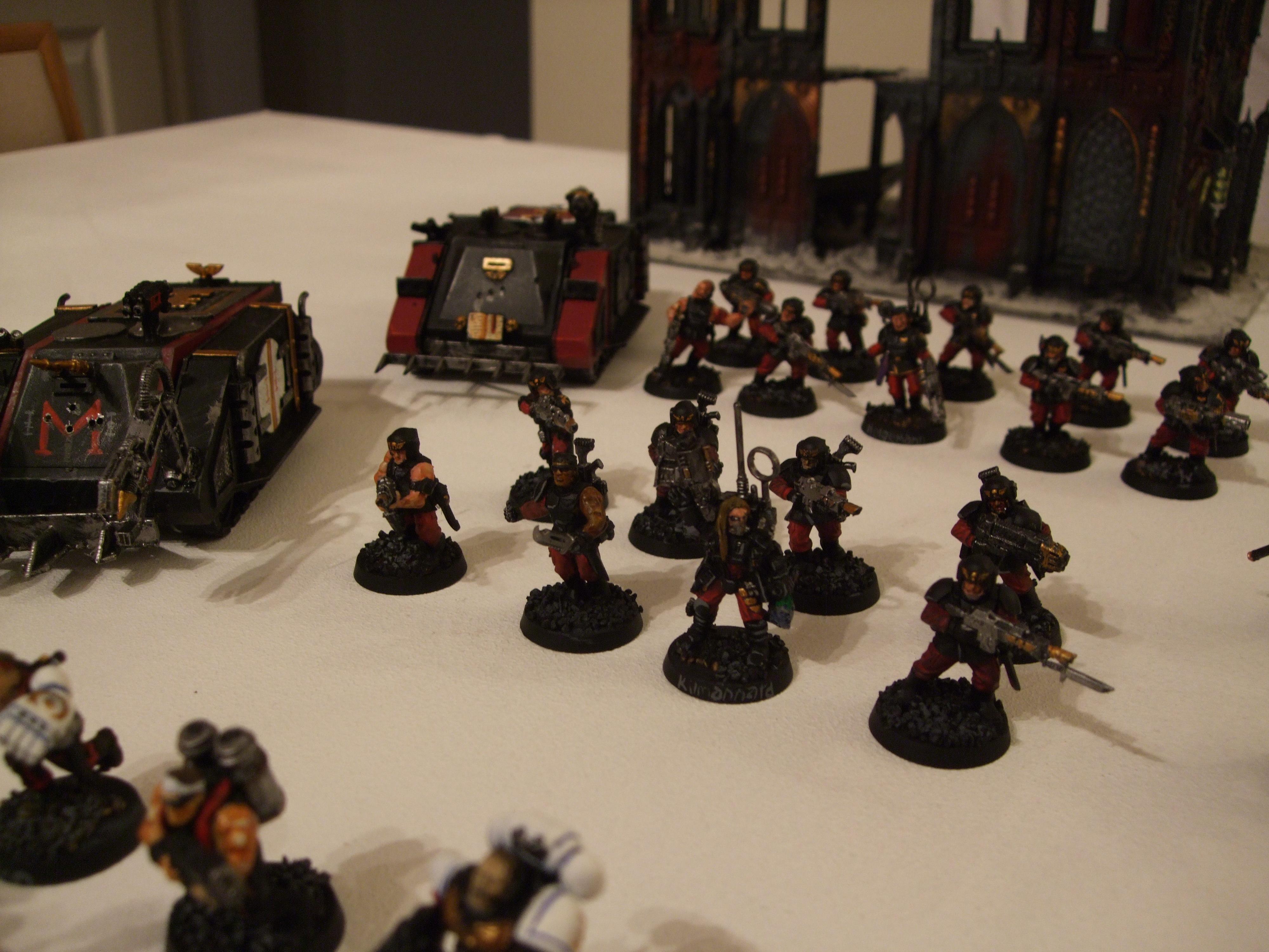 Daemonhunters, Grey Knights, Metal, Ordo Malleus, Red, Storm Troopers, Urban Base