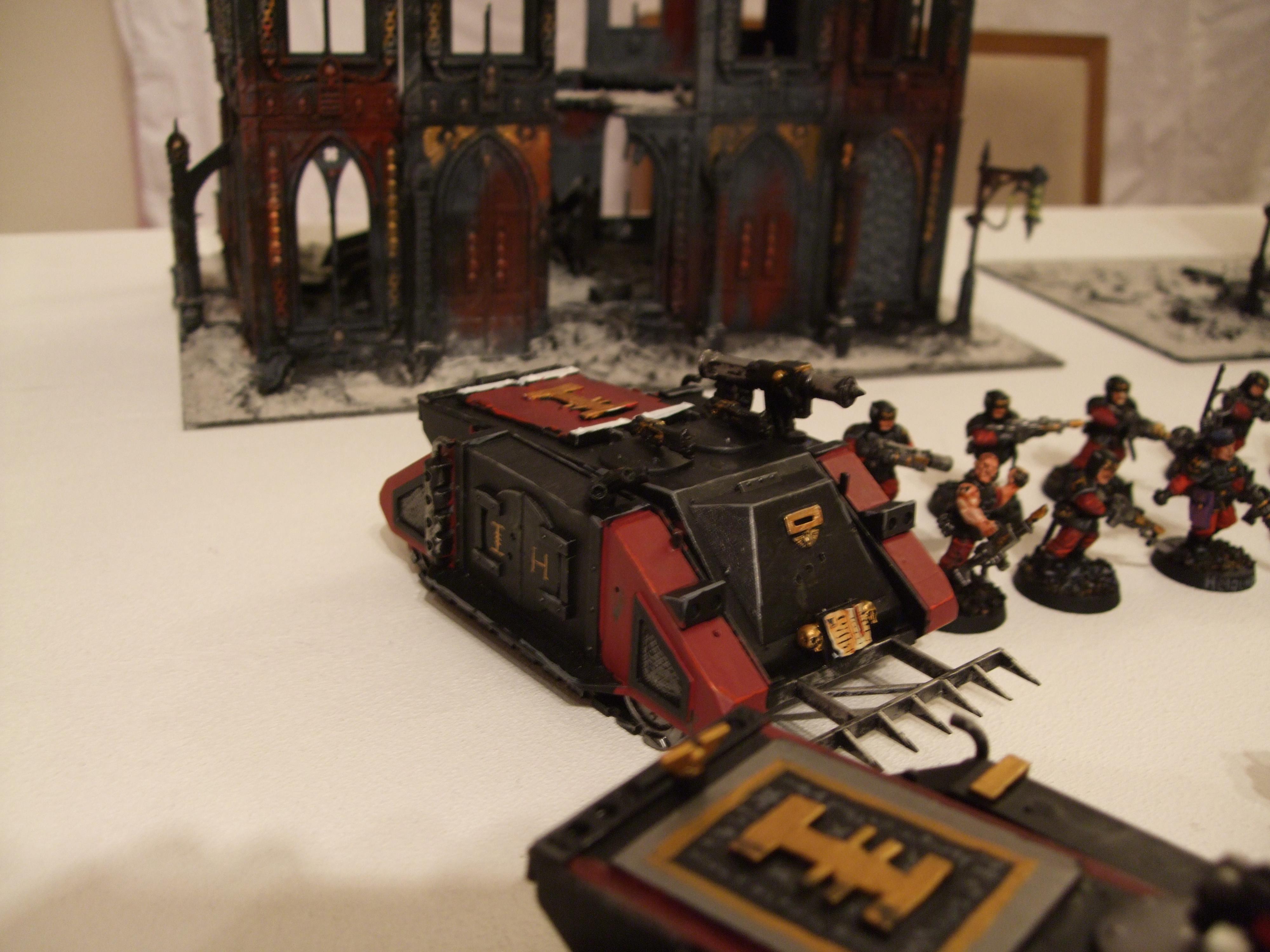 Daemonhunters, Grey Knights, Metal, Ordo Malleus, Red, Storm Troopers, Urban Base