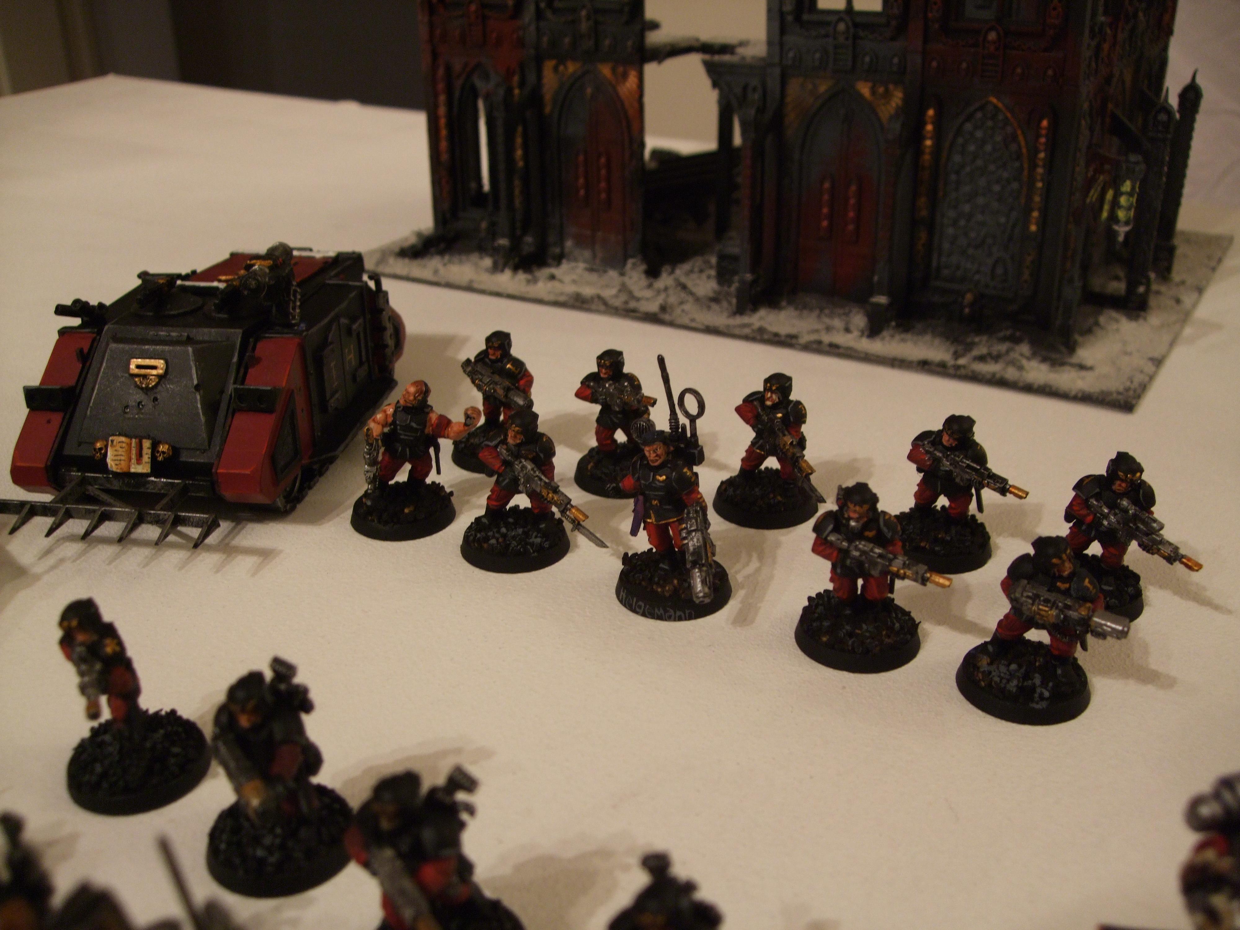 Daemonhunters, Grey Knights, Metal, Ordo Malleus, Red, Storm Troopers, Urban Base