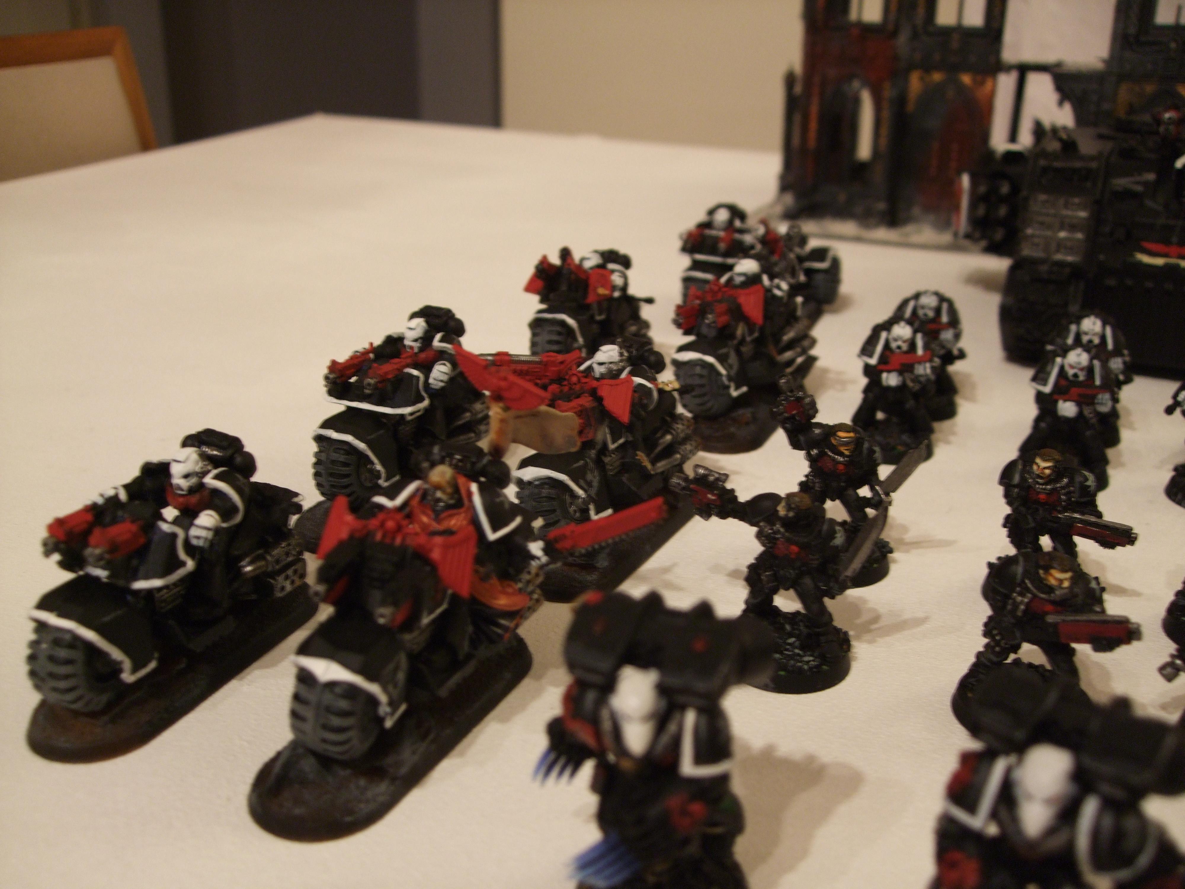 Black, Divine Exorcists, Space Marines, Urban Base, Warhammer 40,000
