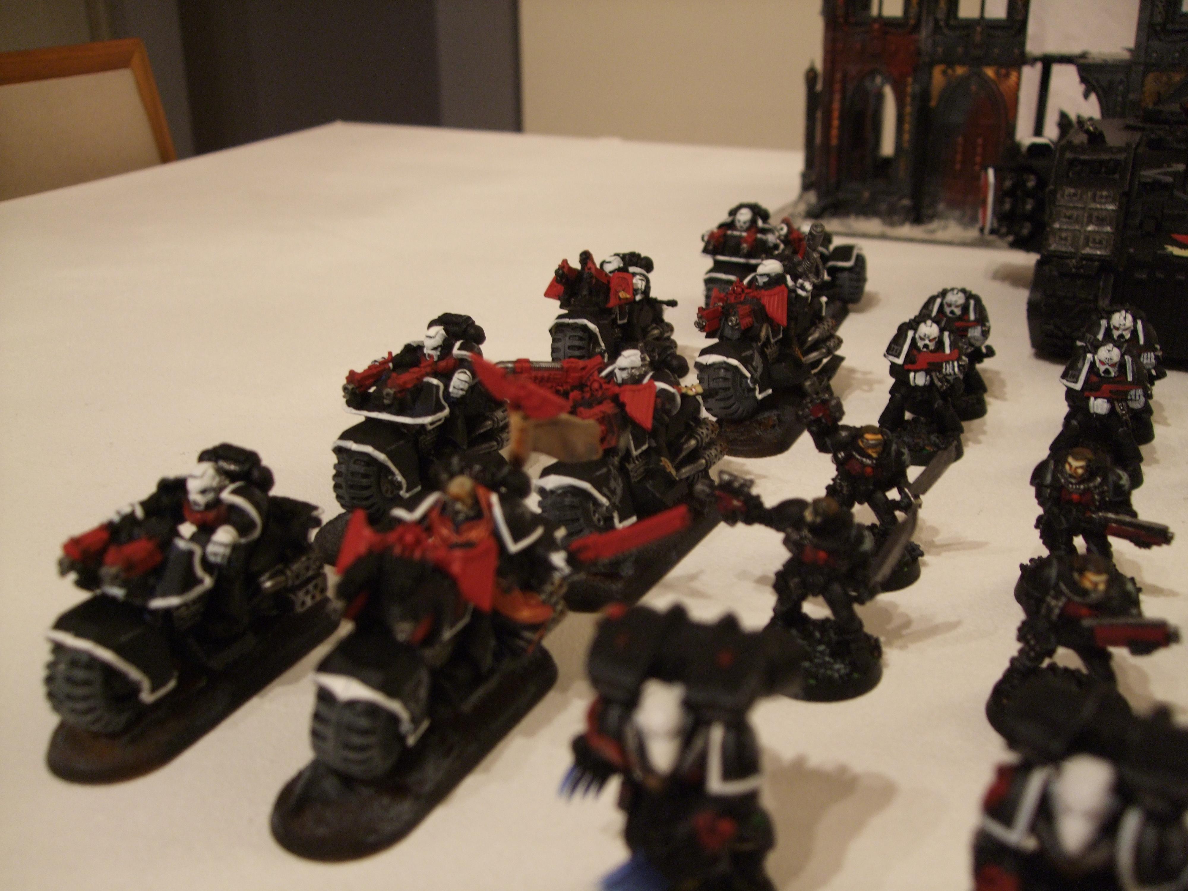 Black, Divine Exorcists, Space Marines, Urban Base, Warhammer 40,000
