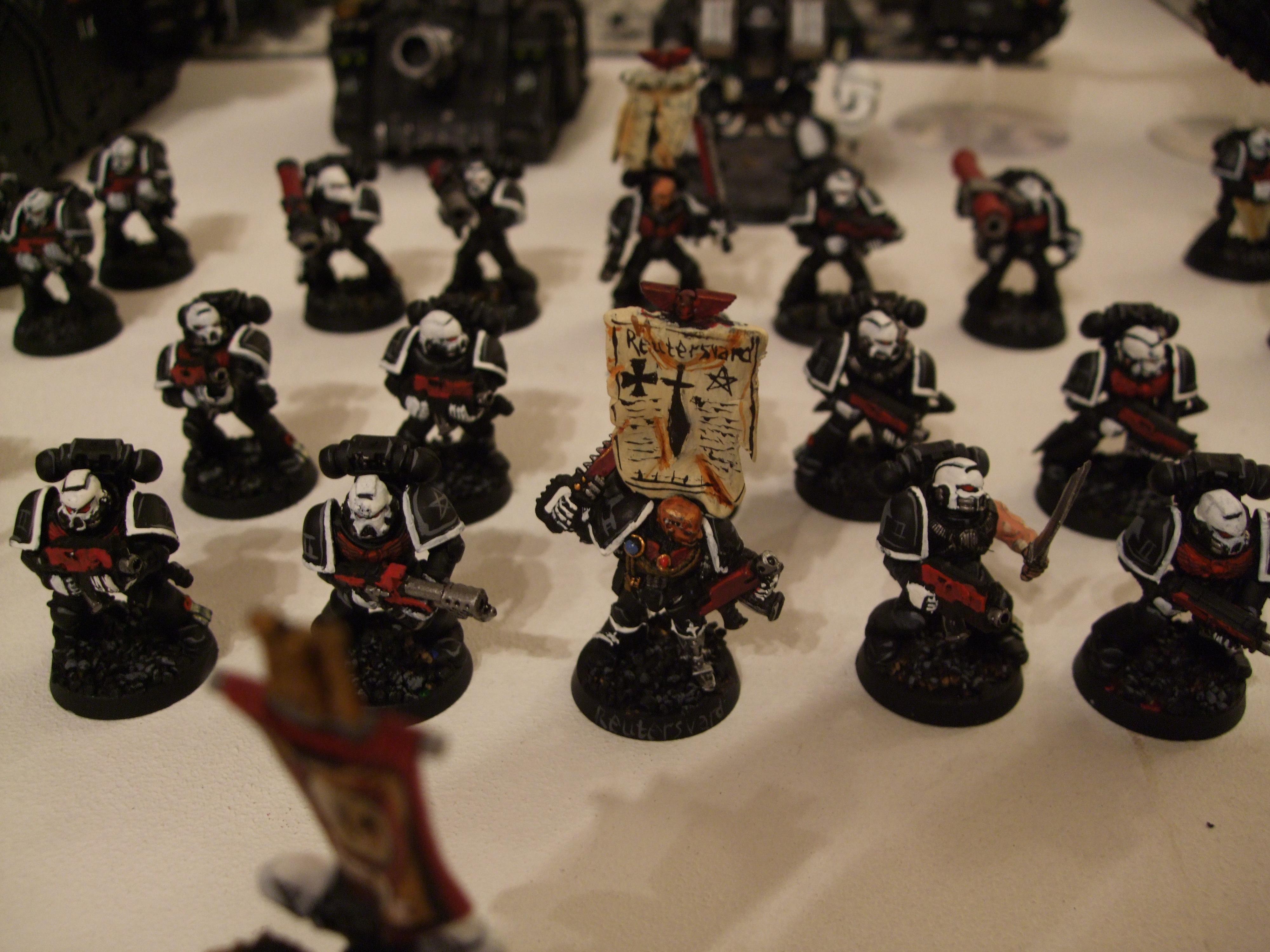 Black, Divine Exorcists, Space Marines, Urban Base, Warhammer 40,000