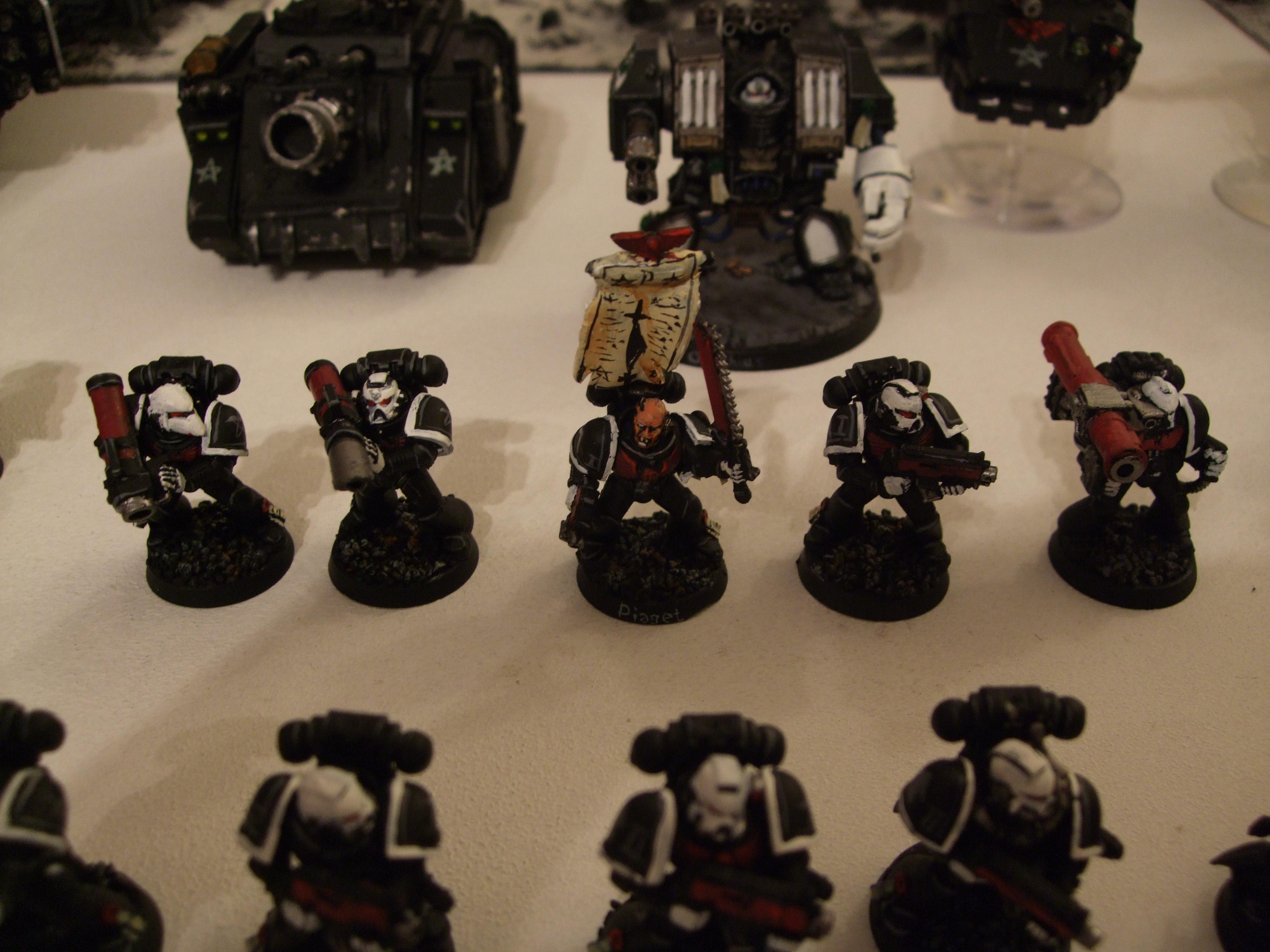 Black, Divine Exorcists, Space Marines, Urban Base, Warhammer 40,000