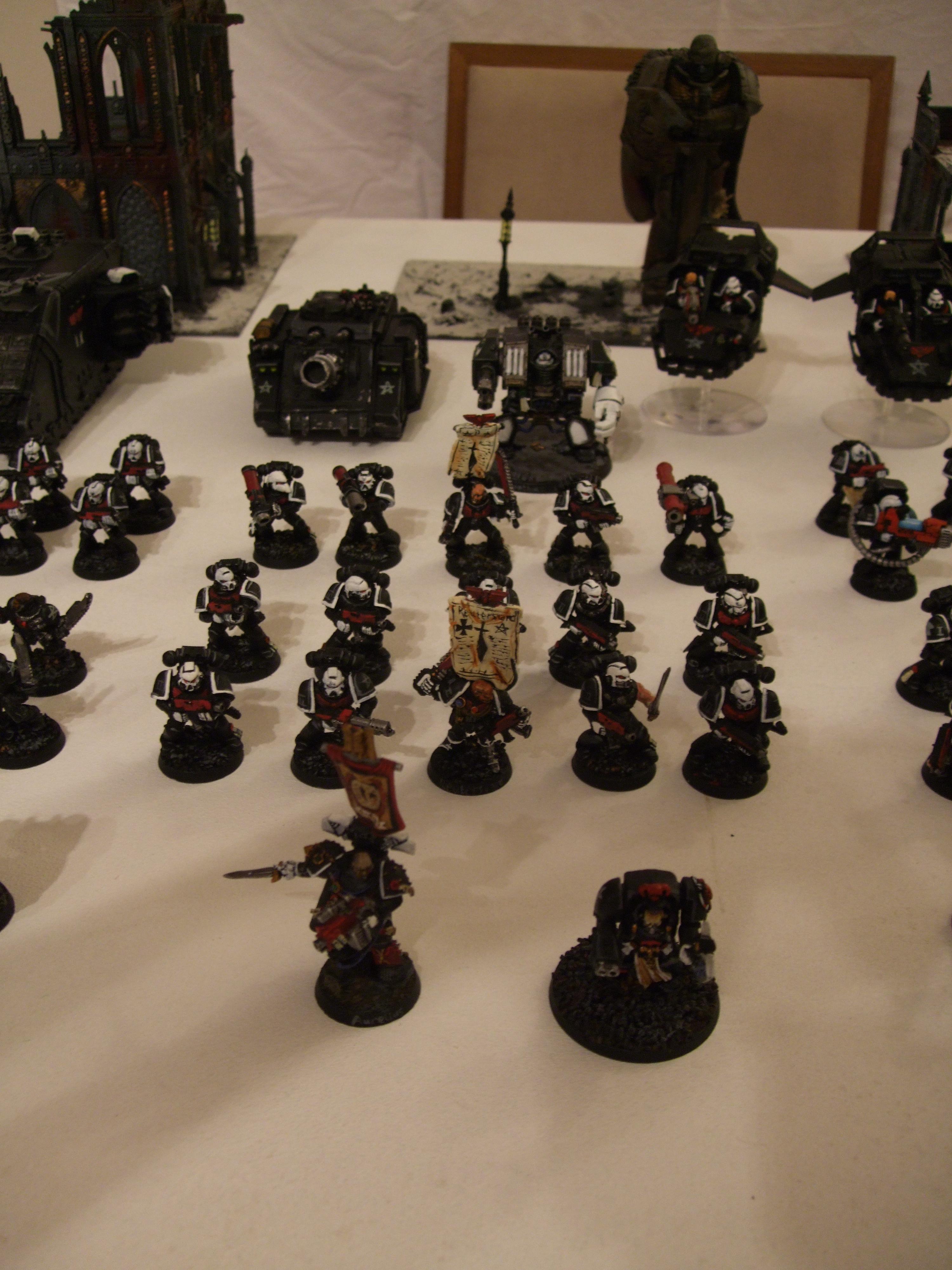 Black, Divine Exorcists, Space Marines, Urban Base, Warhammer 40,000