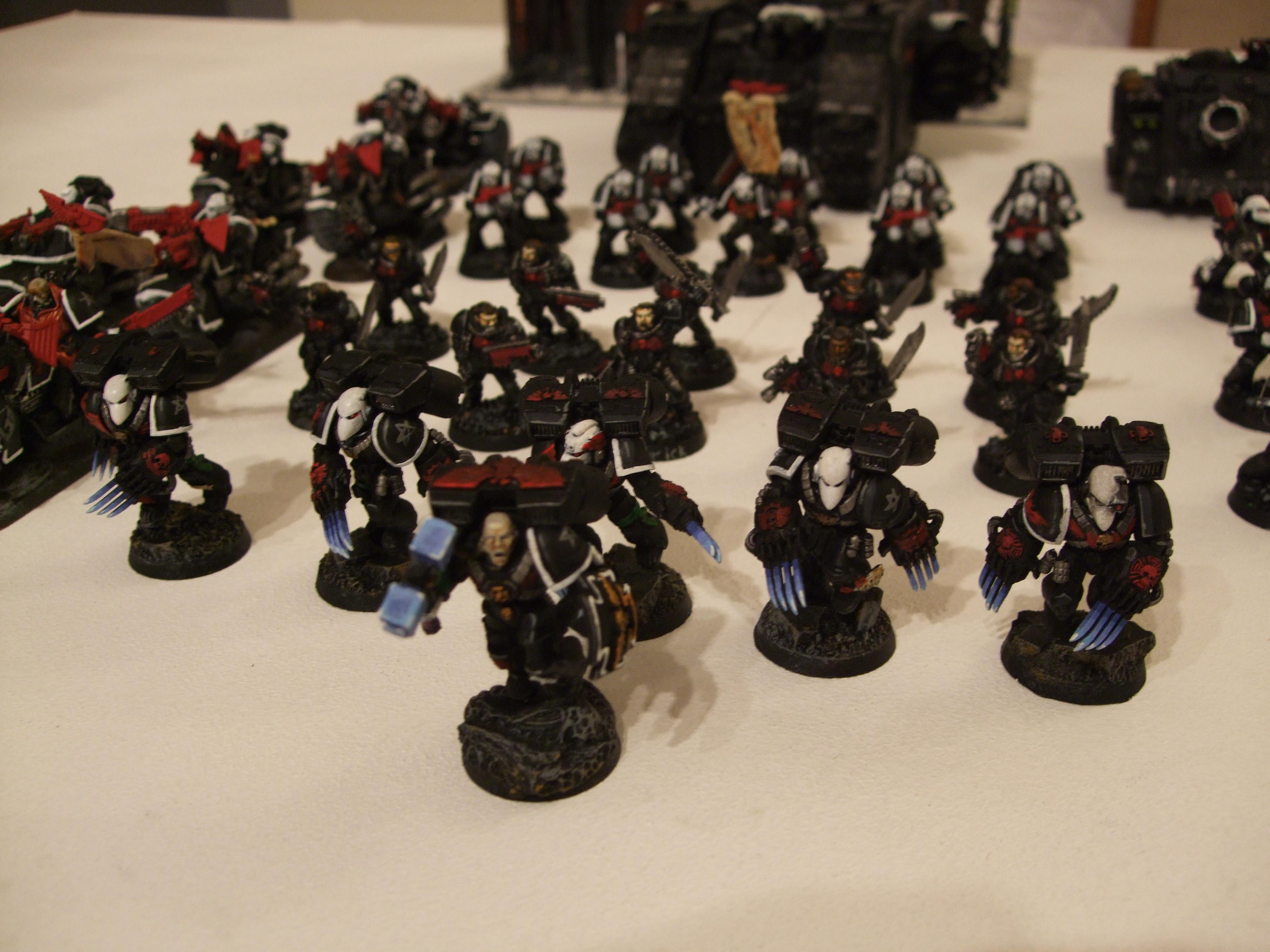 Black, Divine Exorcists, Space Marines, Urban Base, Warhammer 40,000