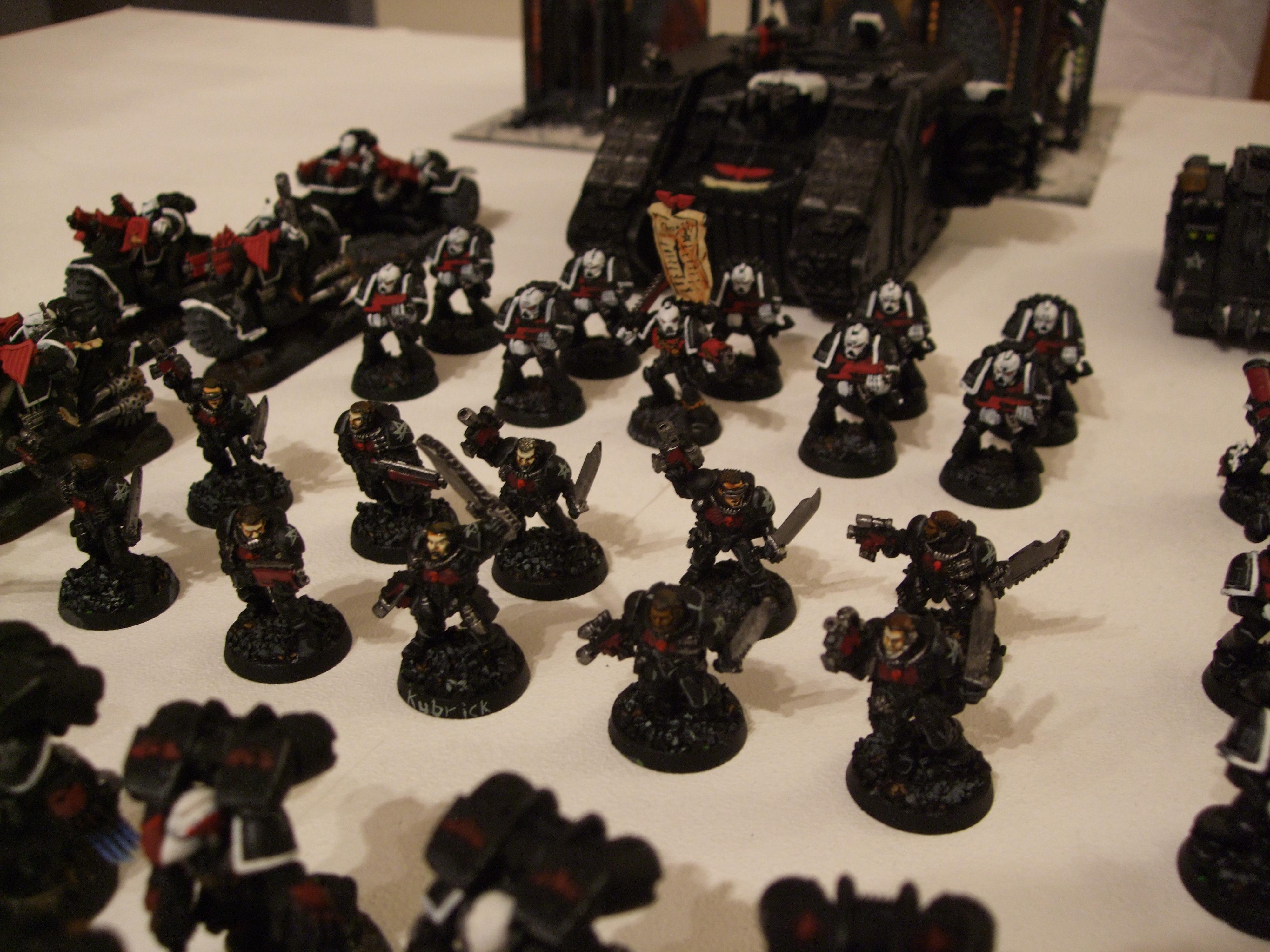 Black, Divine Exorcists, Space Marines, Urban Base, Warhammer 40,000