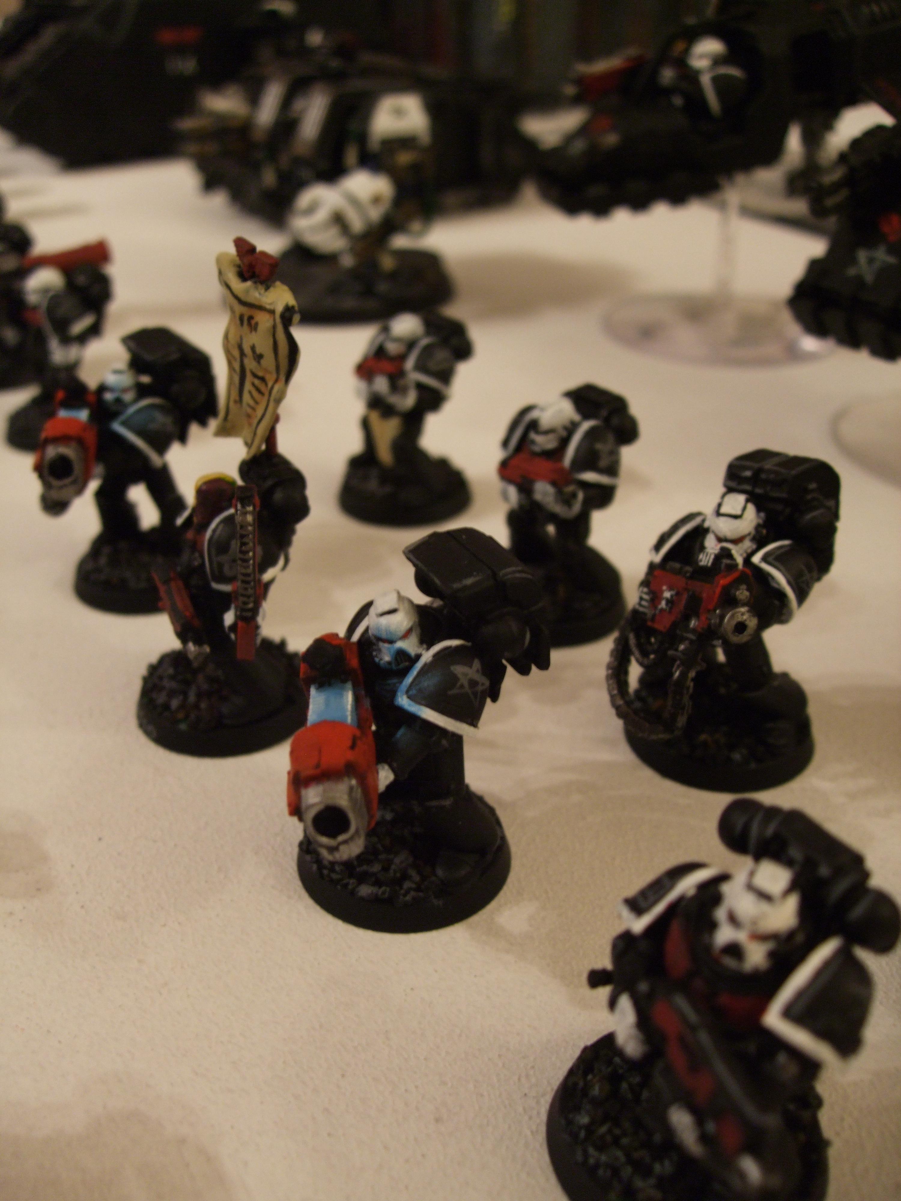 Black, Divine Exorcists, Space Marines, Urban Base, Warhammer 40,000