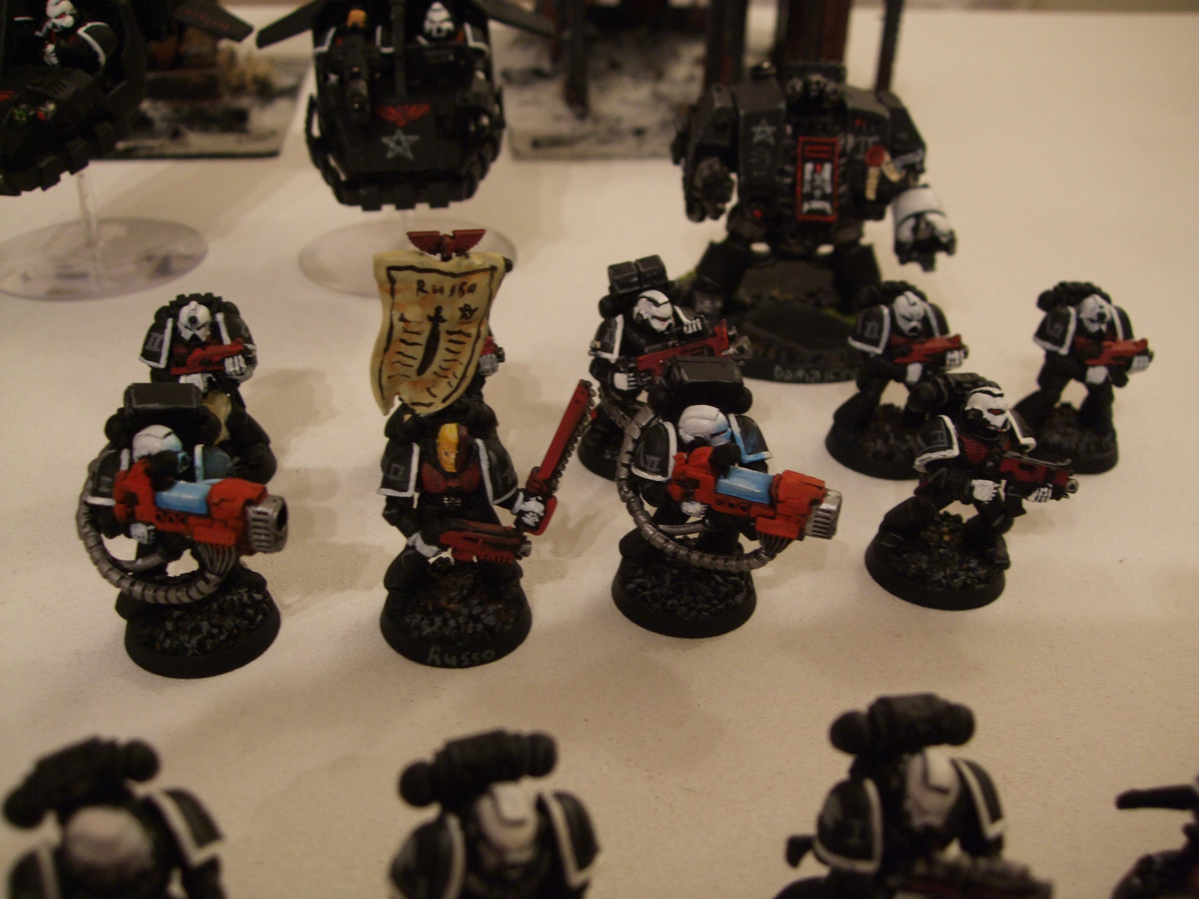 Black, Divine Exorcists, Space Marines, Urban Base, Warhammer 40,000