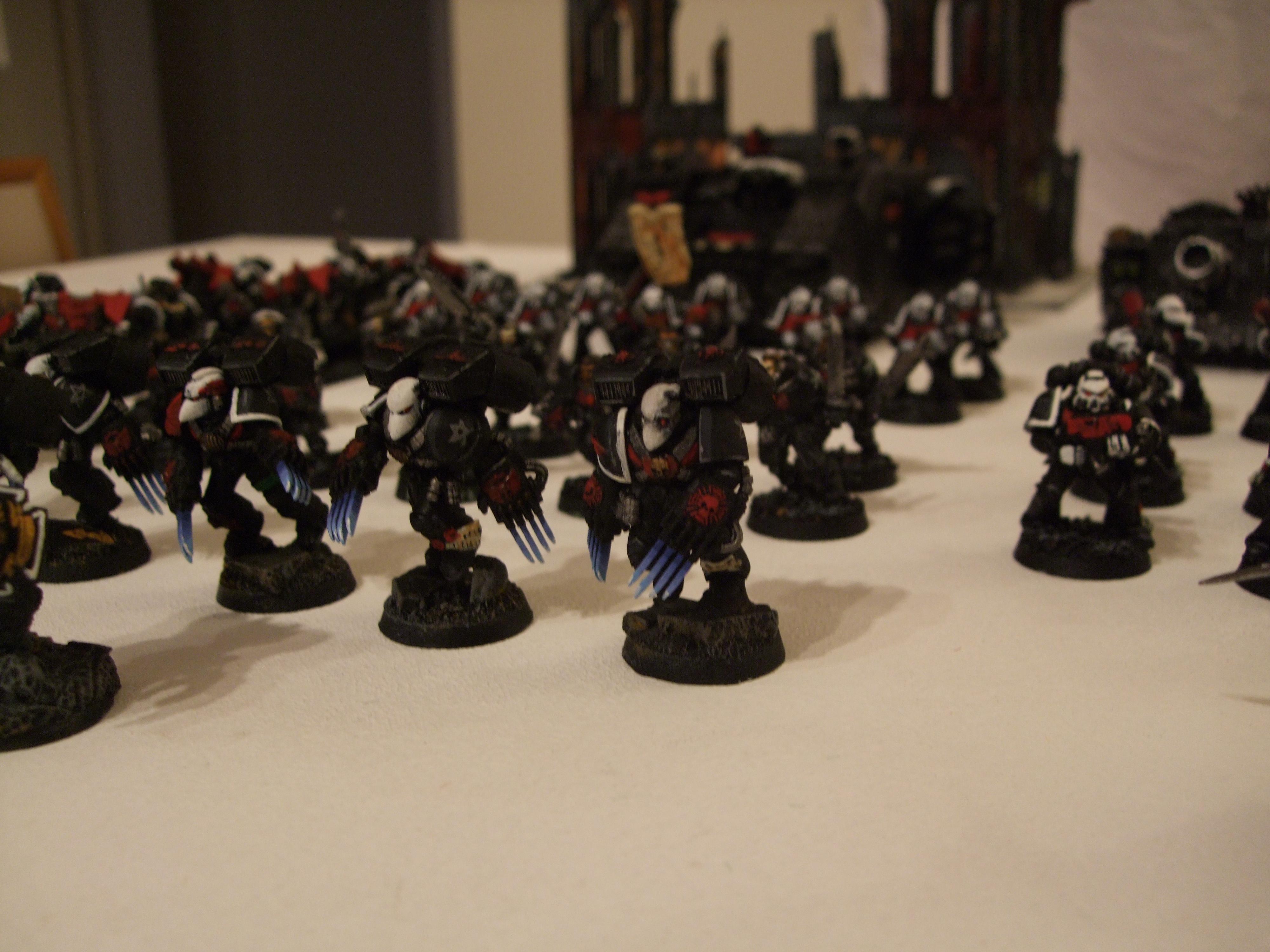 Black, Divine Exorcists, Space Marines, Urban Base, Warhammer 40,000