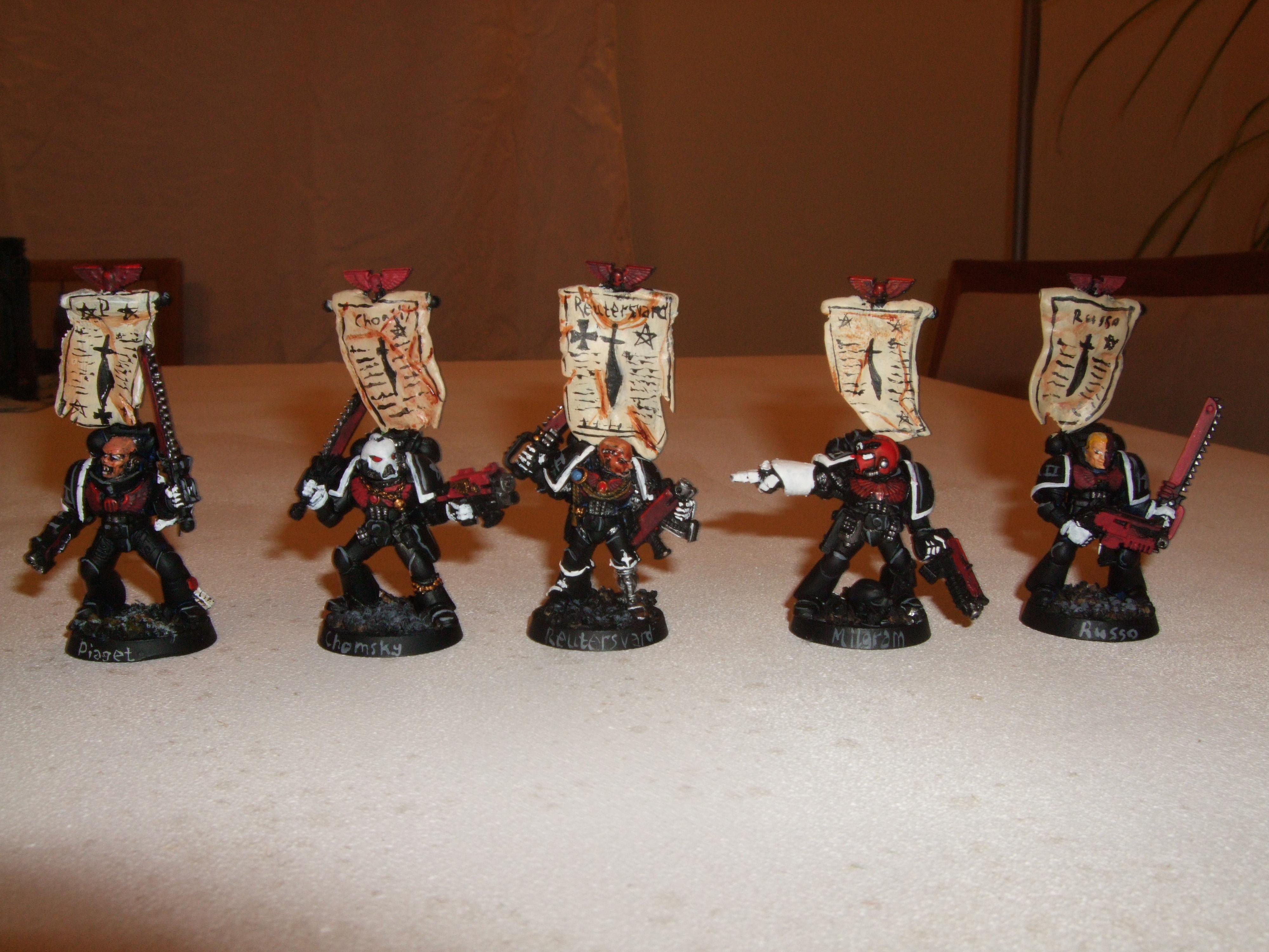 Black, Divine Exorcists, Space Marines, Urban Base, Warhammer 40,000