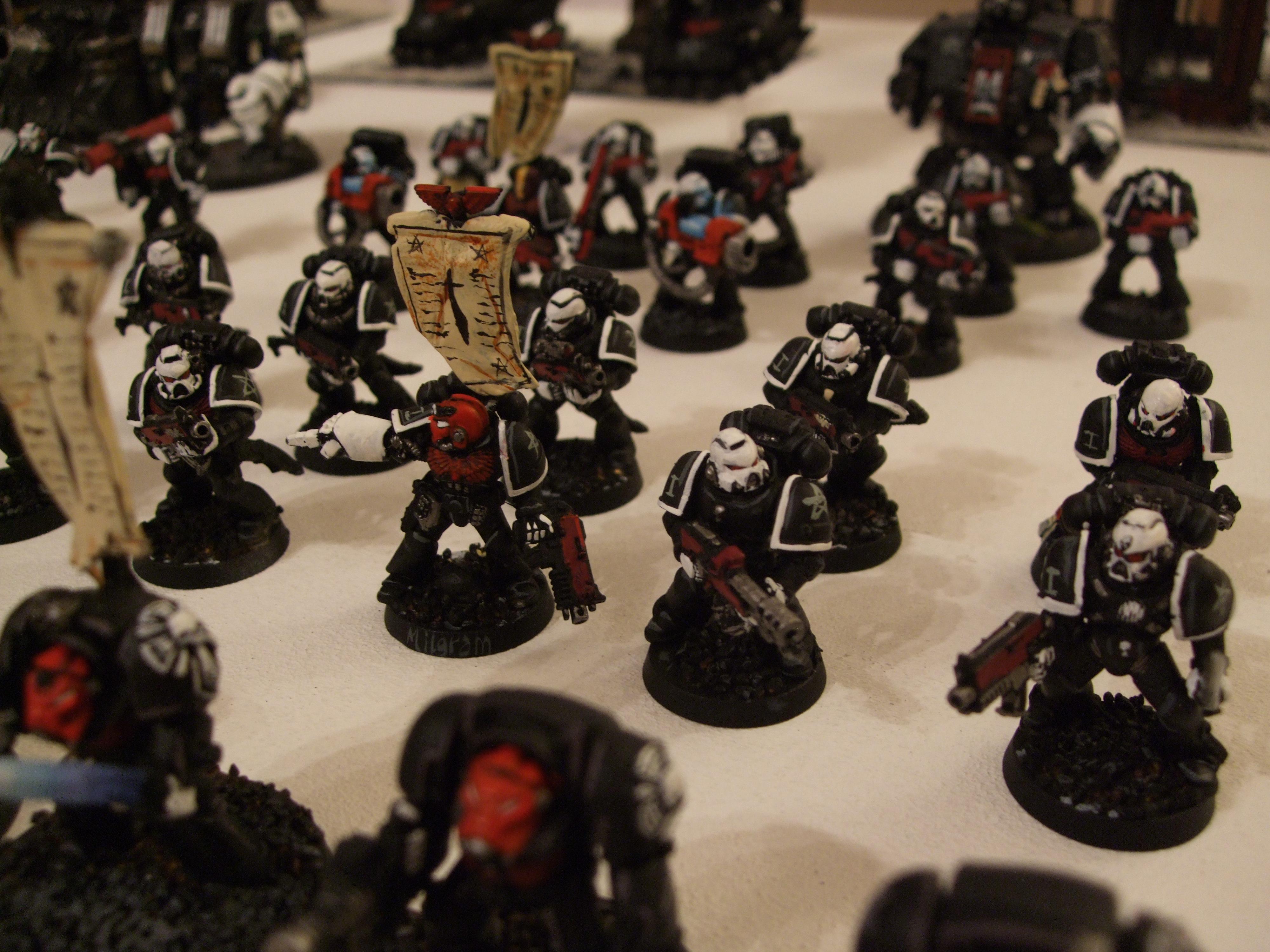 Black, Divine Exorcists, Space Marines, Urban Base, Warhammer 40,000