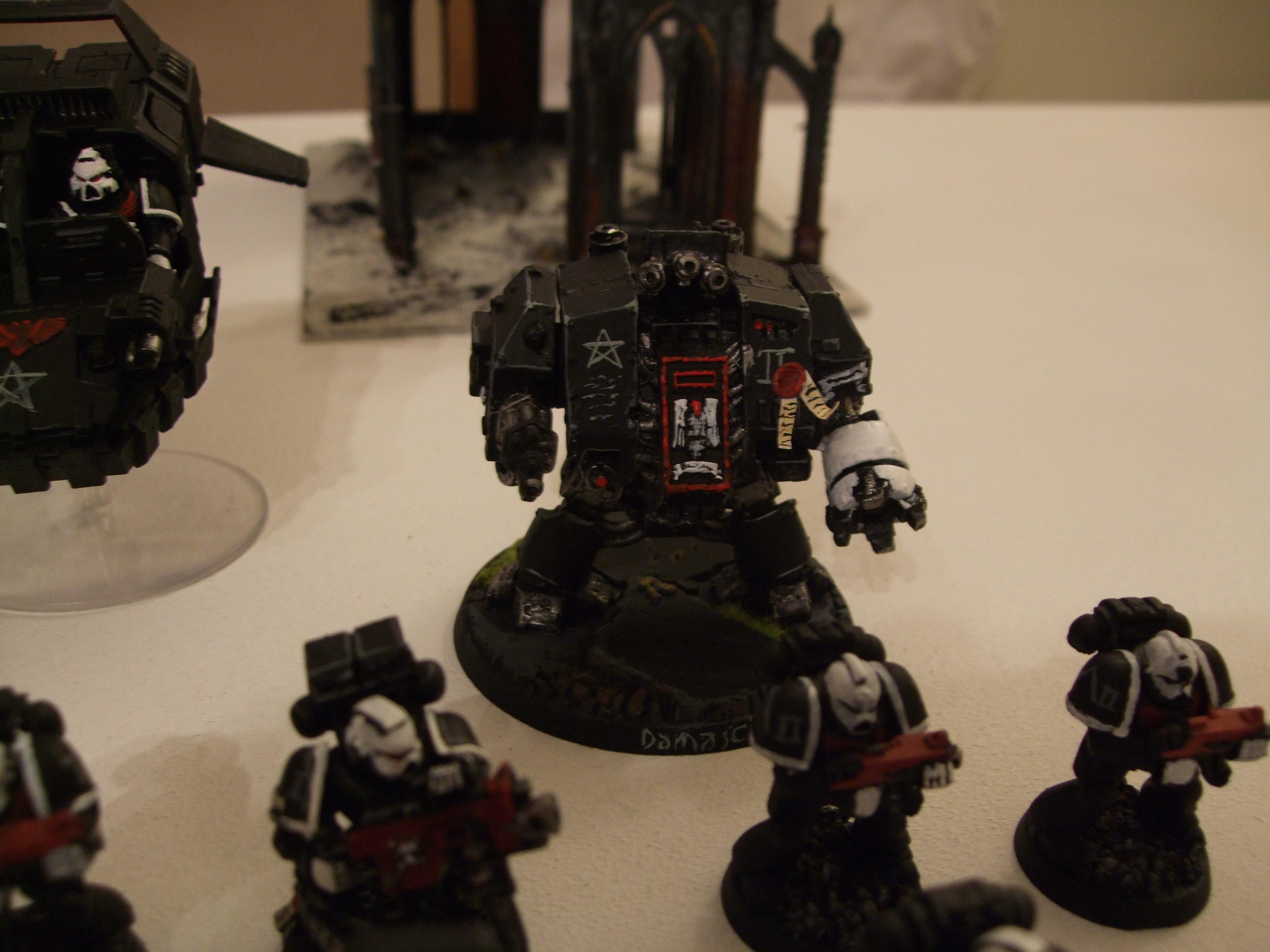 Black, Divine Exorcists, Space Marines, Urban Base, Warhammer 40,000