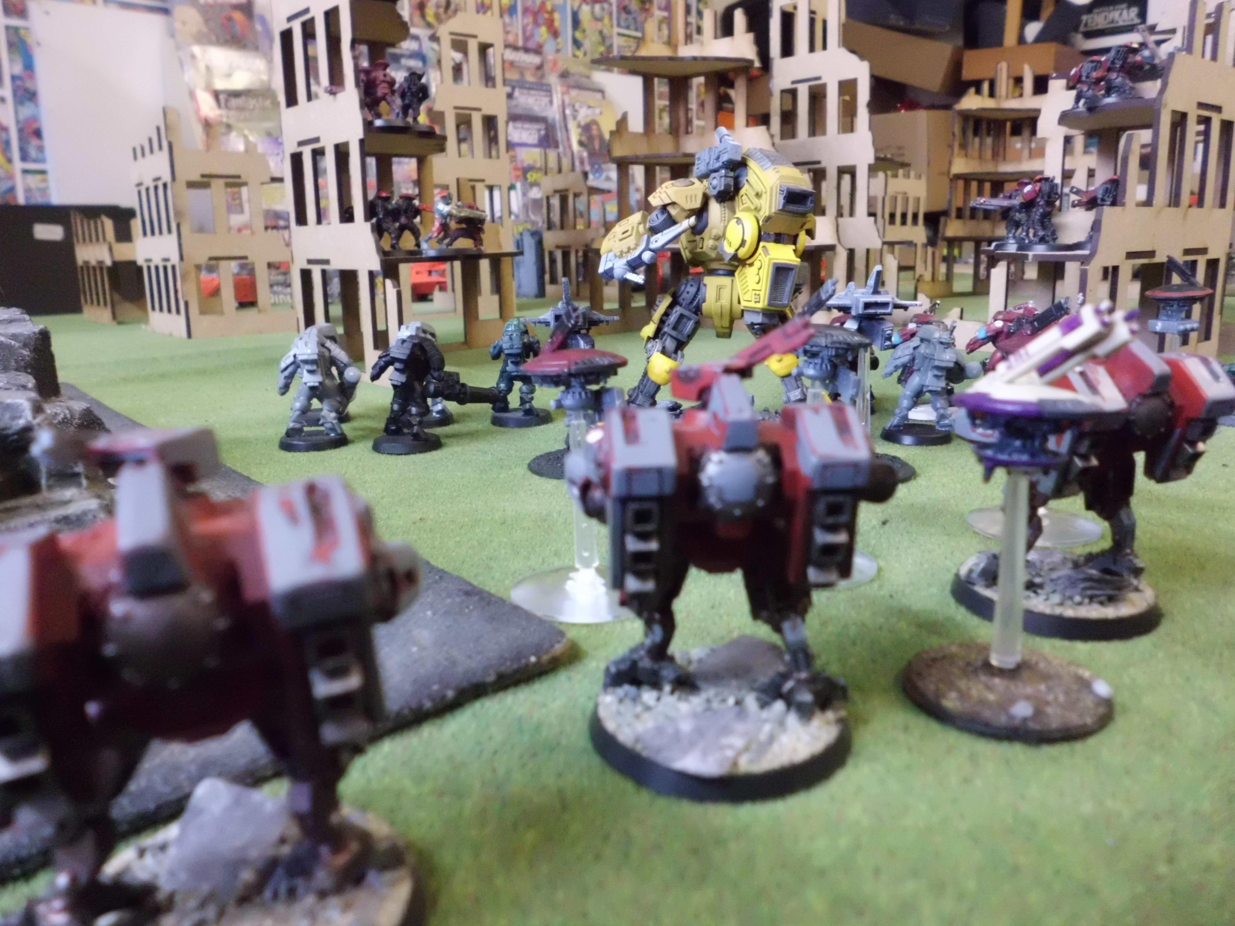 tau commander (left) observes the attack