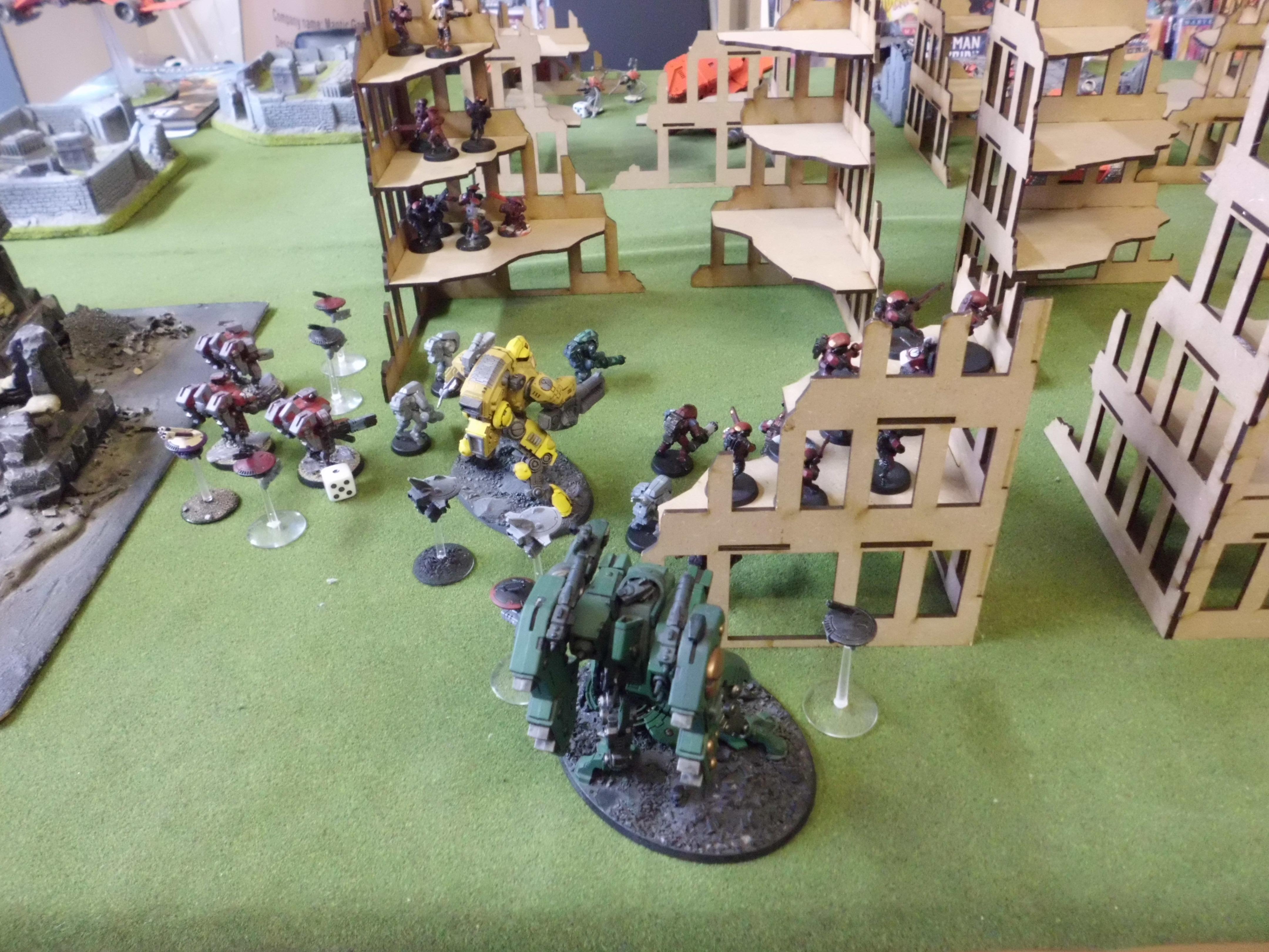 the tau advance and start shooting back