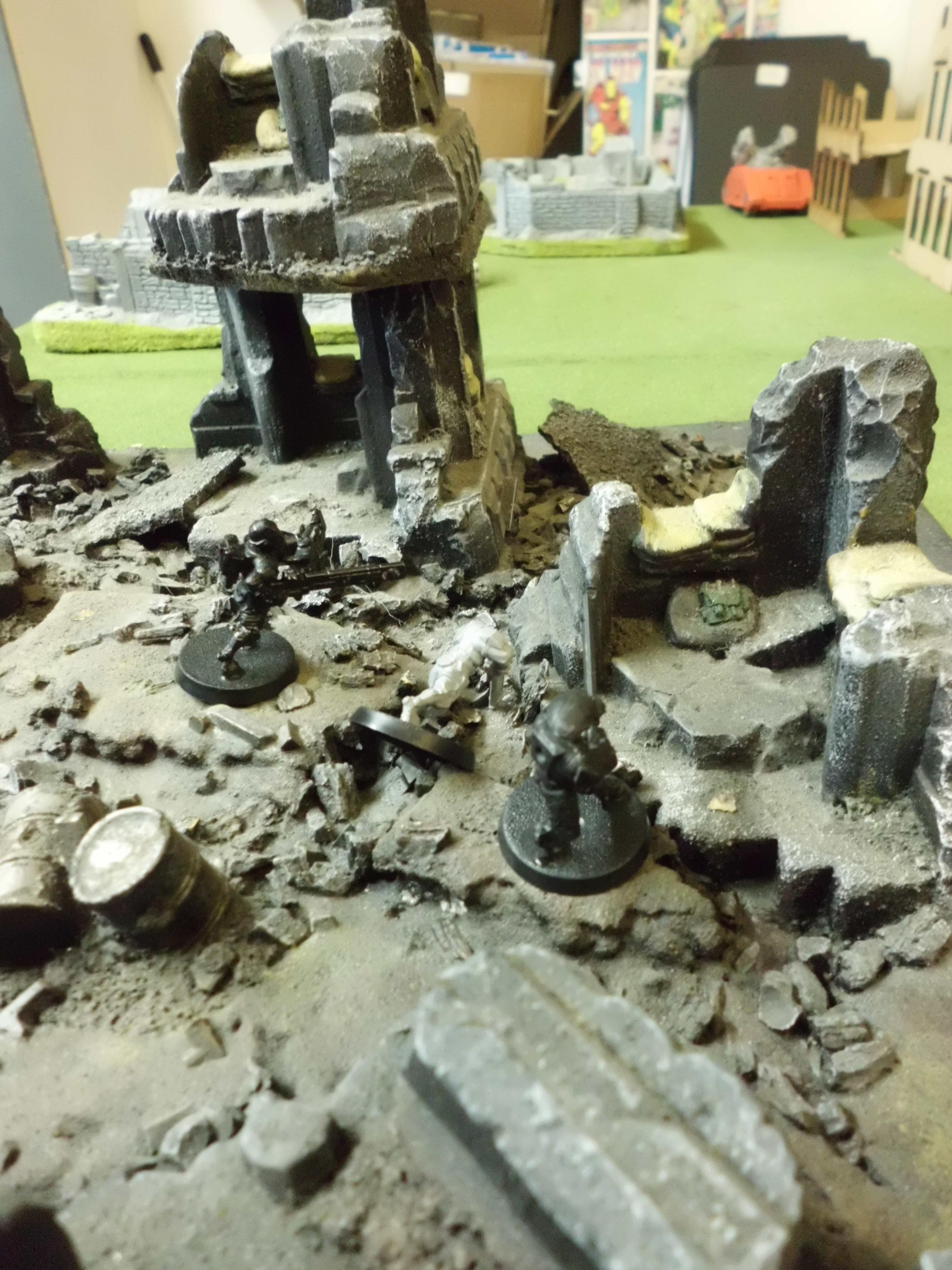 remains of a squad after concentrated shooting