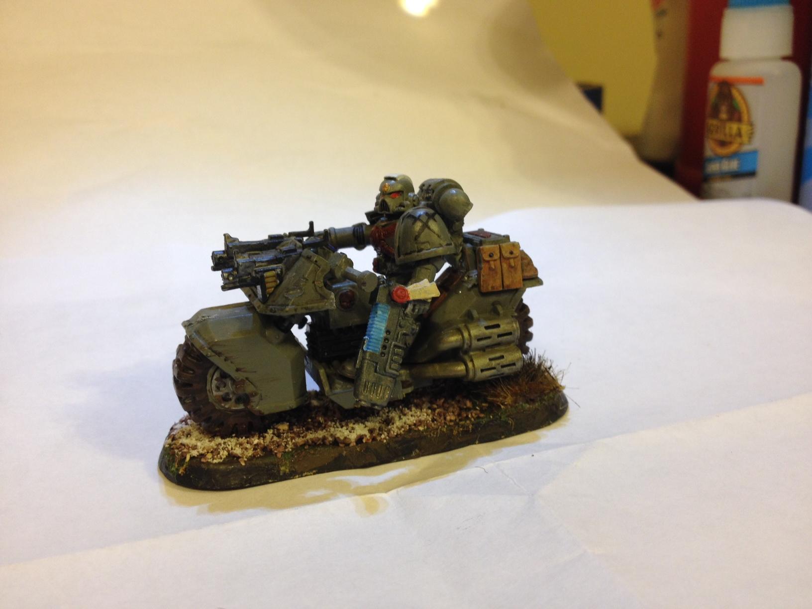 first of the bike-mounted command squad