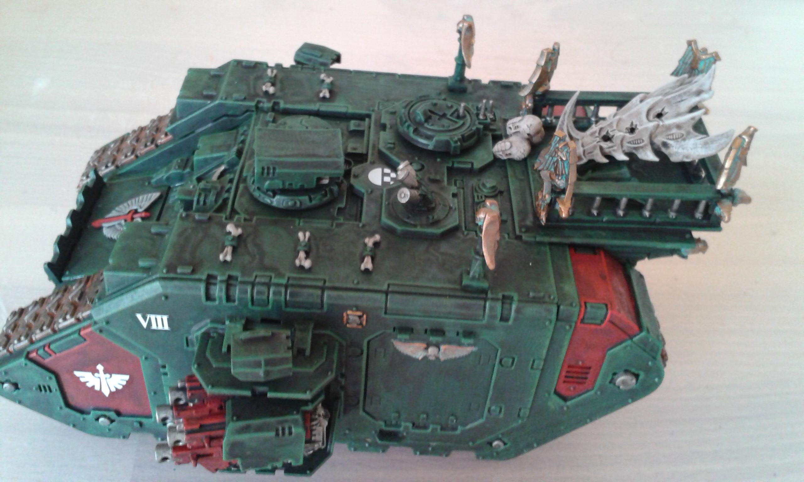 Conversion, Dark Angels, Land Raider, Land Raider Prometheus, Space Marines, Tank