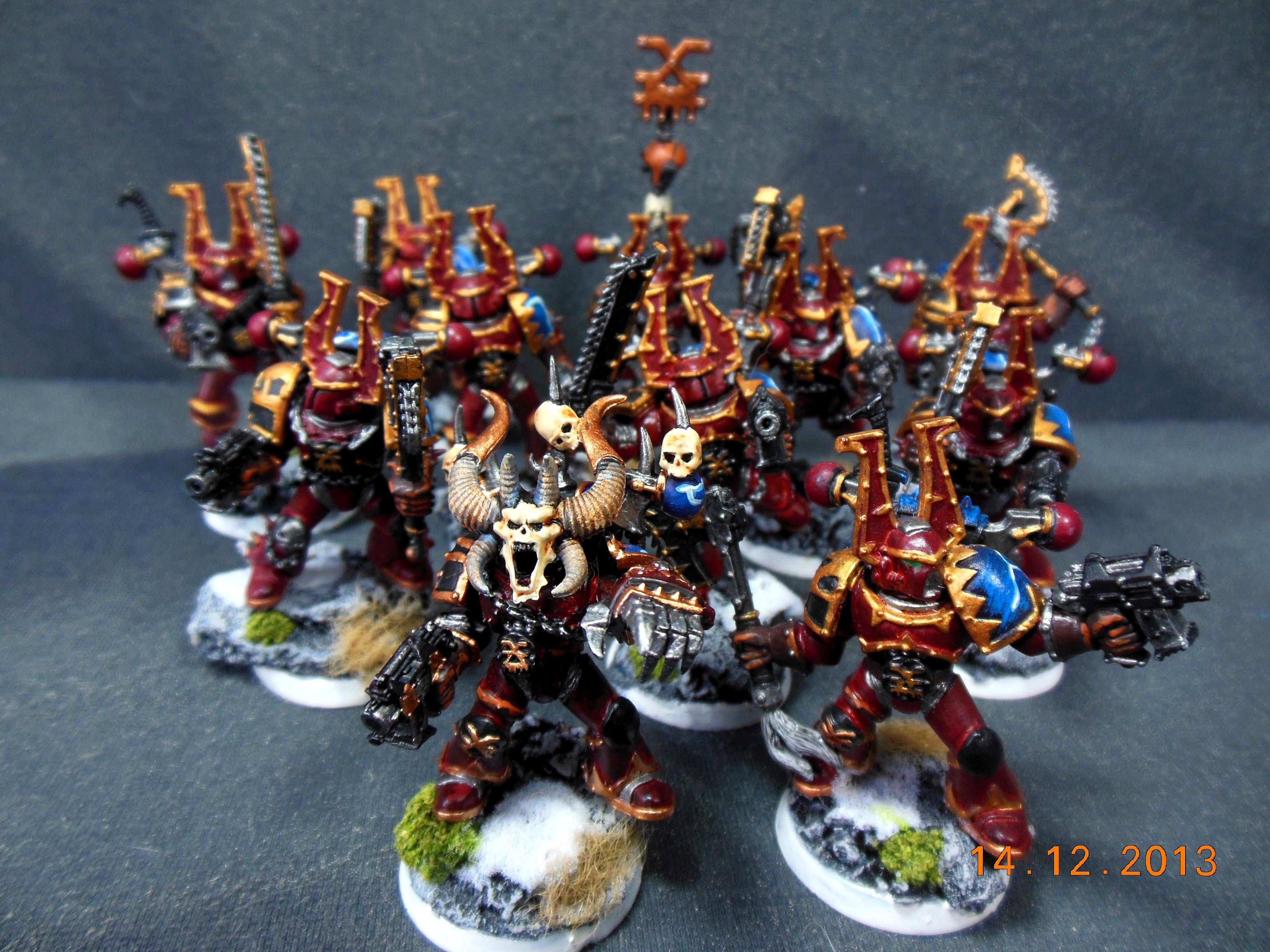 Berserkers, Chaos, Chaos Space Marines, Khorne, Night Lords, Spache Marines