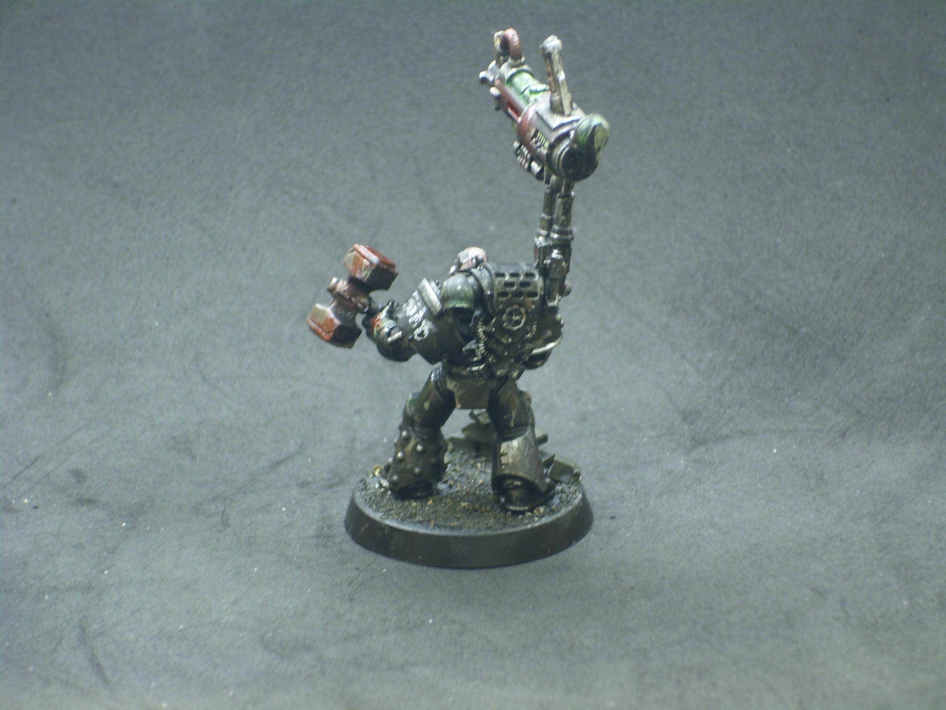 30k, Horus Heresy, Iron Hands, Istvaan, Master Of The Force, Metallics, Shattered Legions, Space Marines, Techmarine, Warhammer 40,000, Weathered