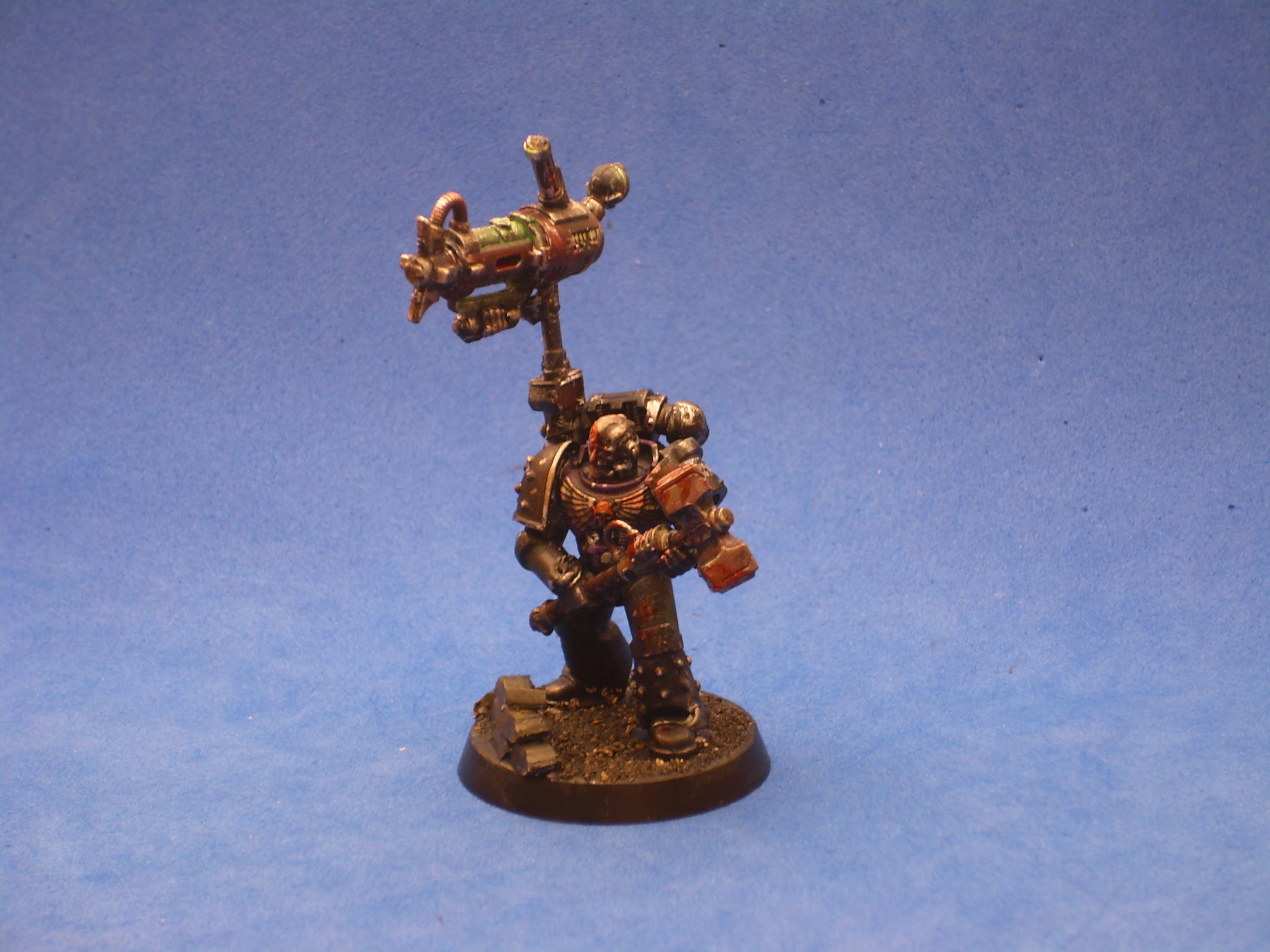 30k, Horus Heresy, Iron Hands, Istvaan, Master Of The Force, Metallics, Shattered Legions, Space Marines, Techmarine, Warhammer 40,000, Weathered